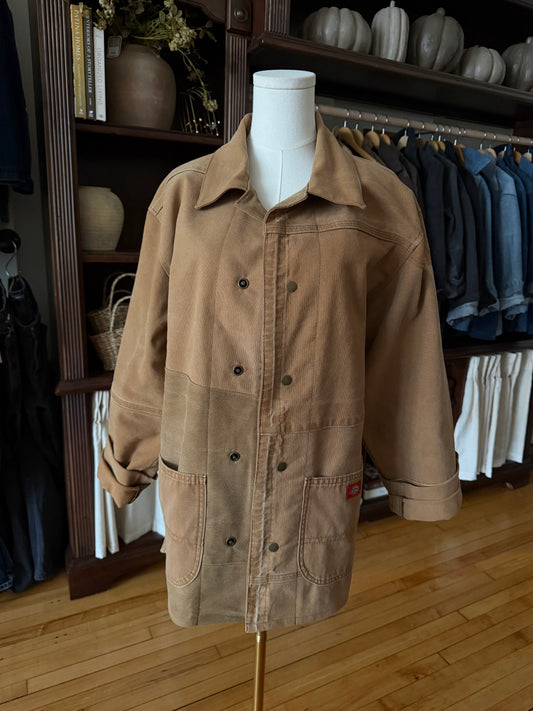 #6 Reworked vintage denim chore coat. Size L