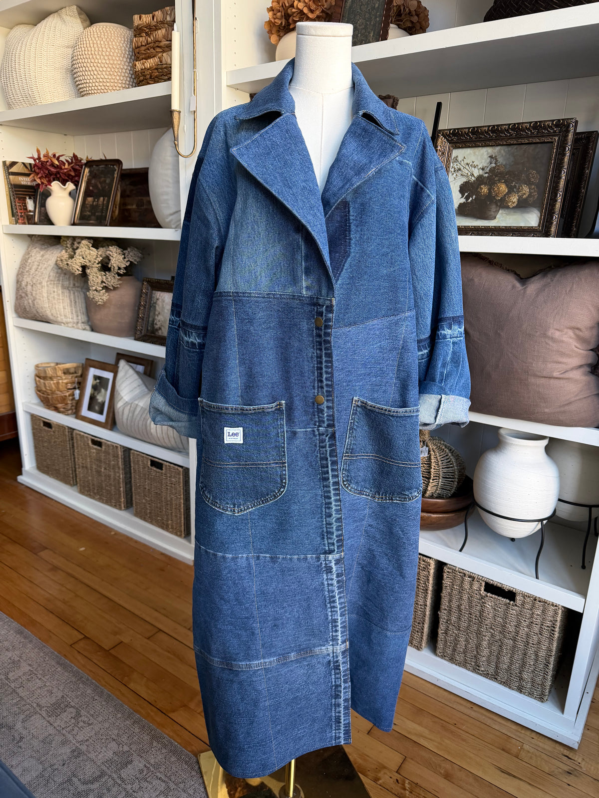 #6 Reworked denim trench. Size M