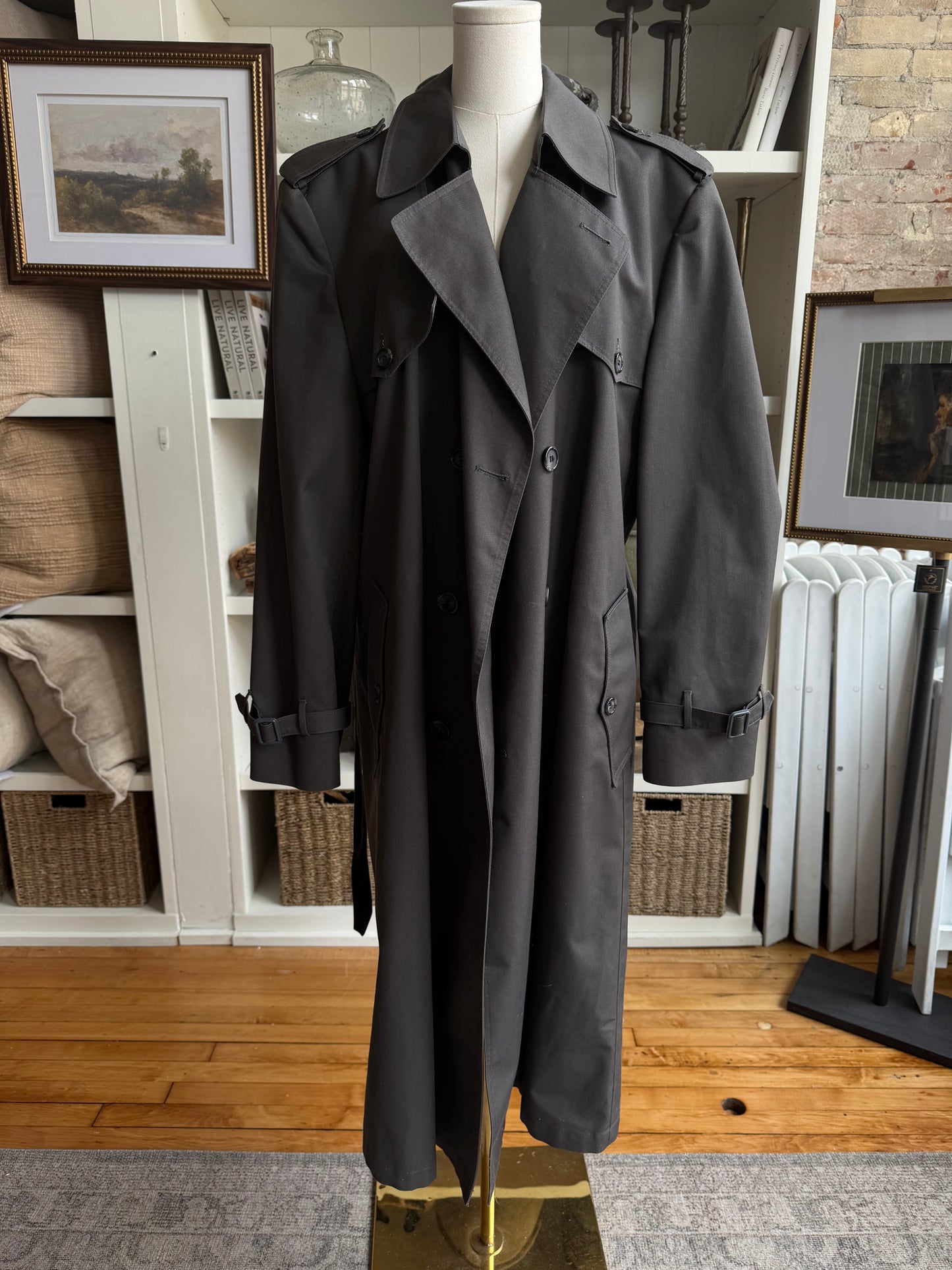 Vintage Christian Dior grey trench