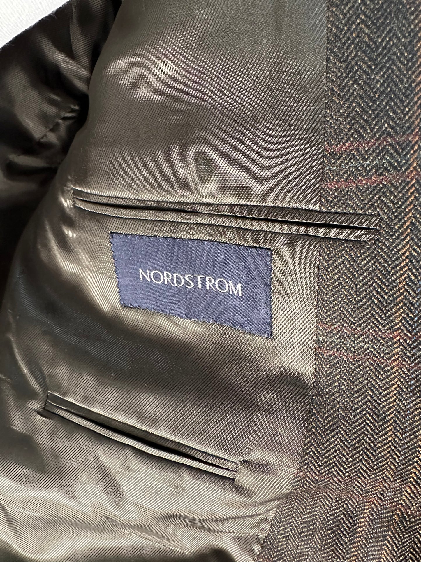 00s Burberry plaid wool blazer. Made in the USA