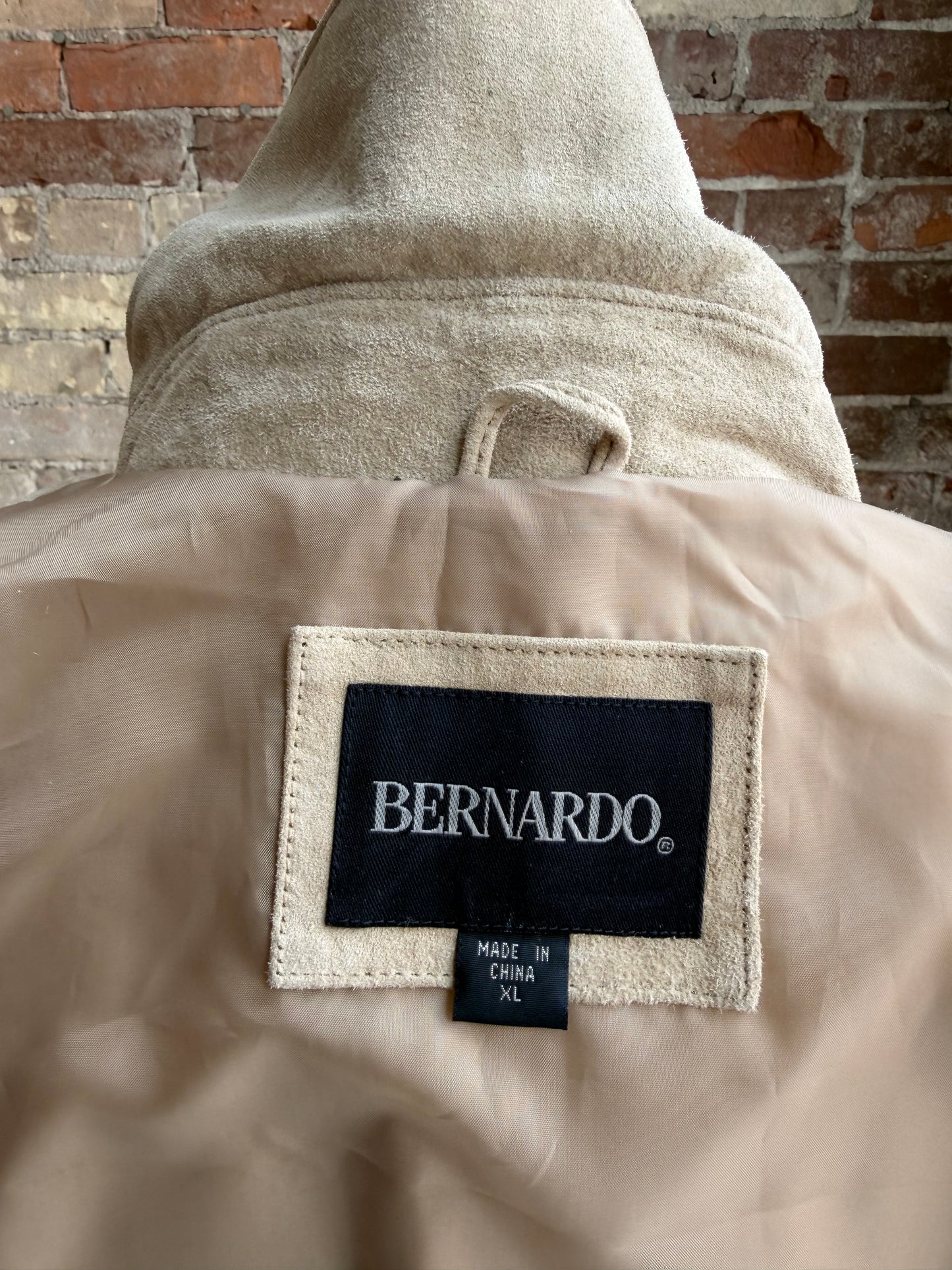 00s Bernardo suede shirt jacket. New with tags