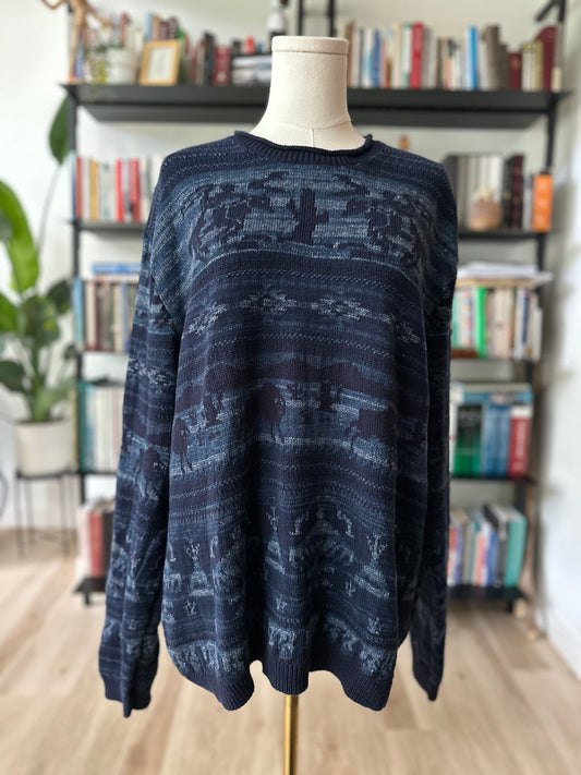 Polo Ralph Lauren cotton cowboy motif sweater