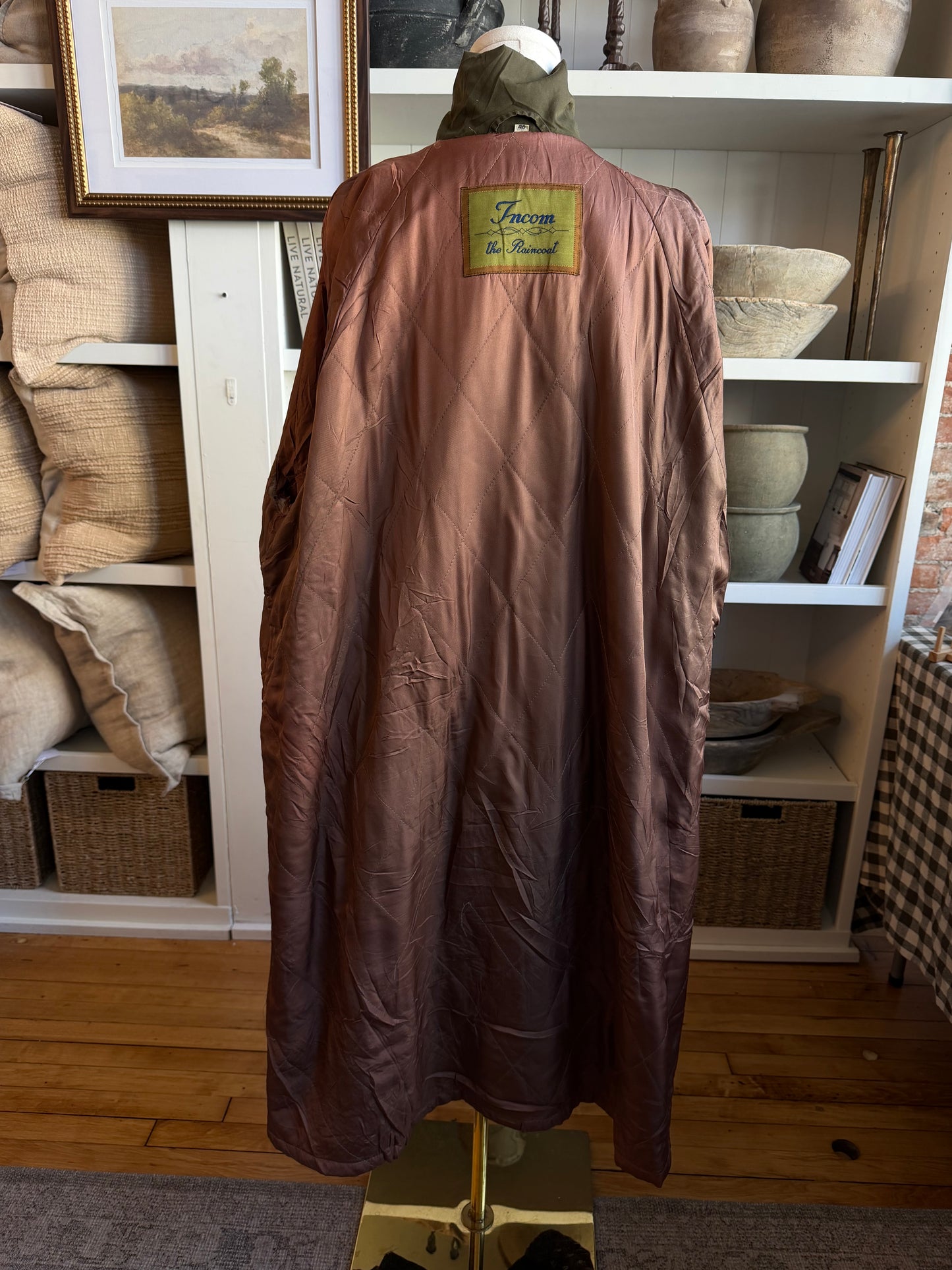 Vintage Incom green A line coat #16