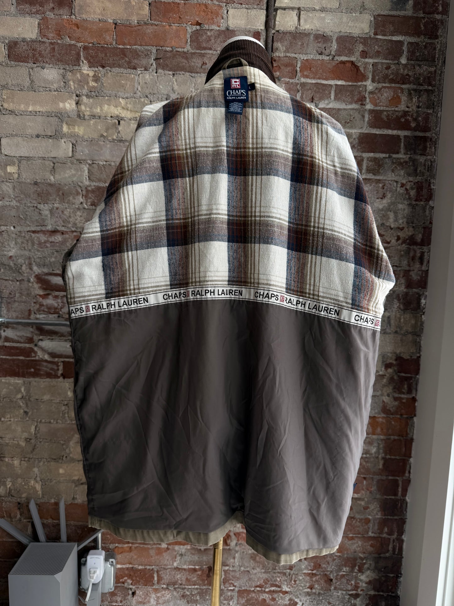 90s Chaps Ralph Lauren khaki barn coat