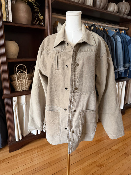 #2 Reworked vintage denim chore coat. size M