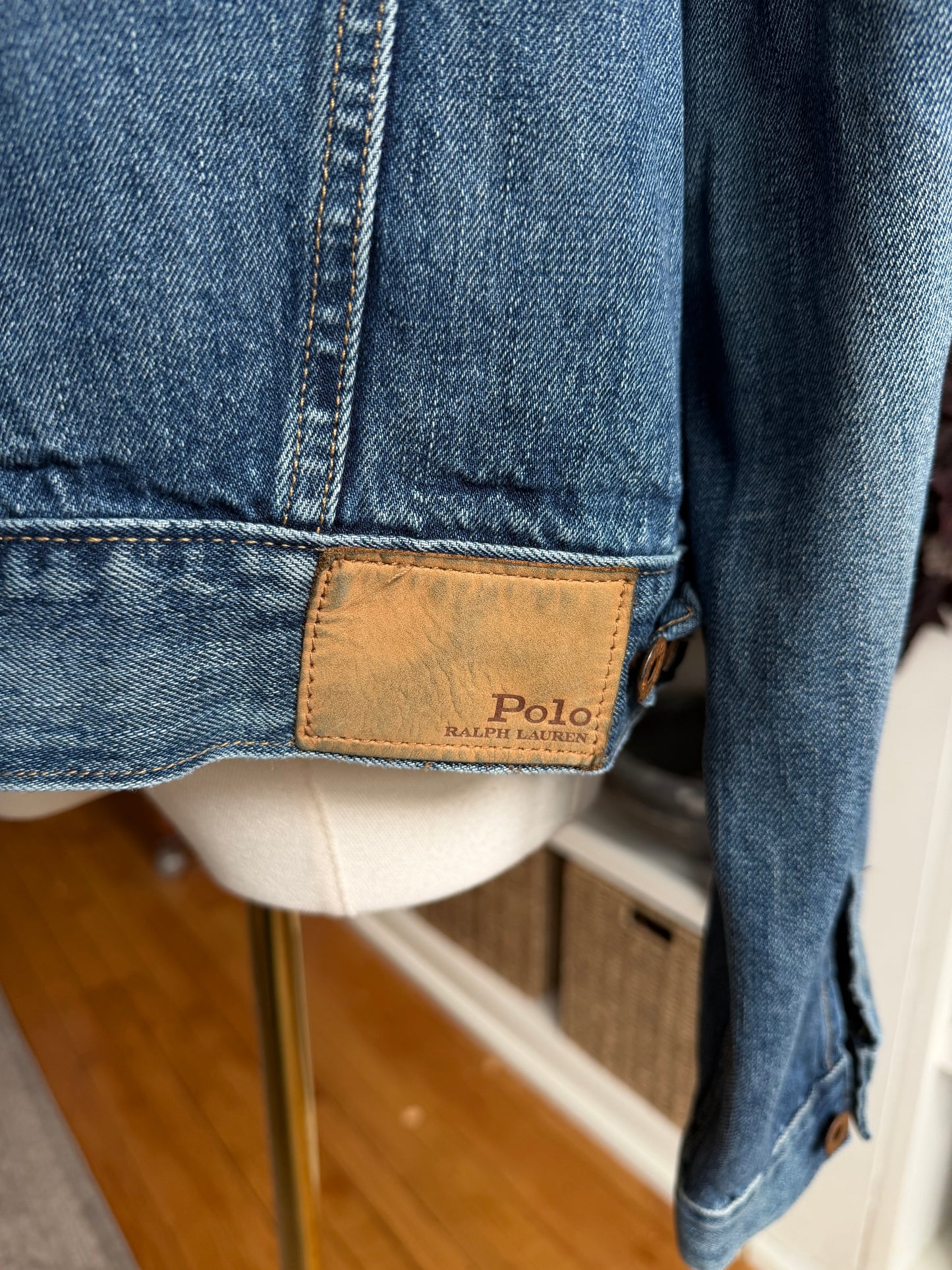 Polo Ralph Lauren patchwork denim jacket. Fits XS-M