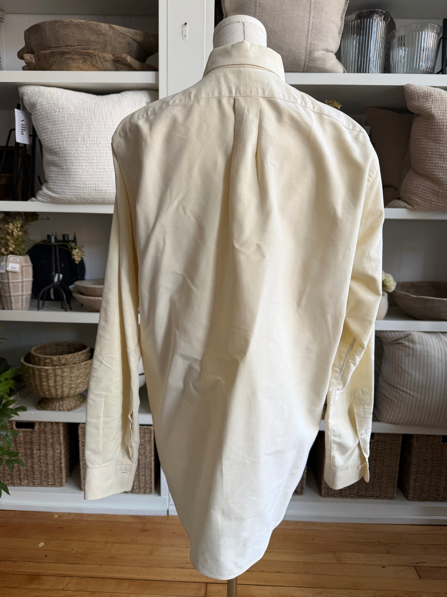90s Ralph Lauren yellow oxford button down