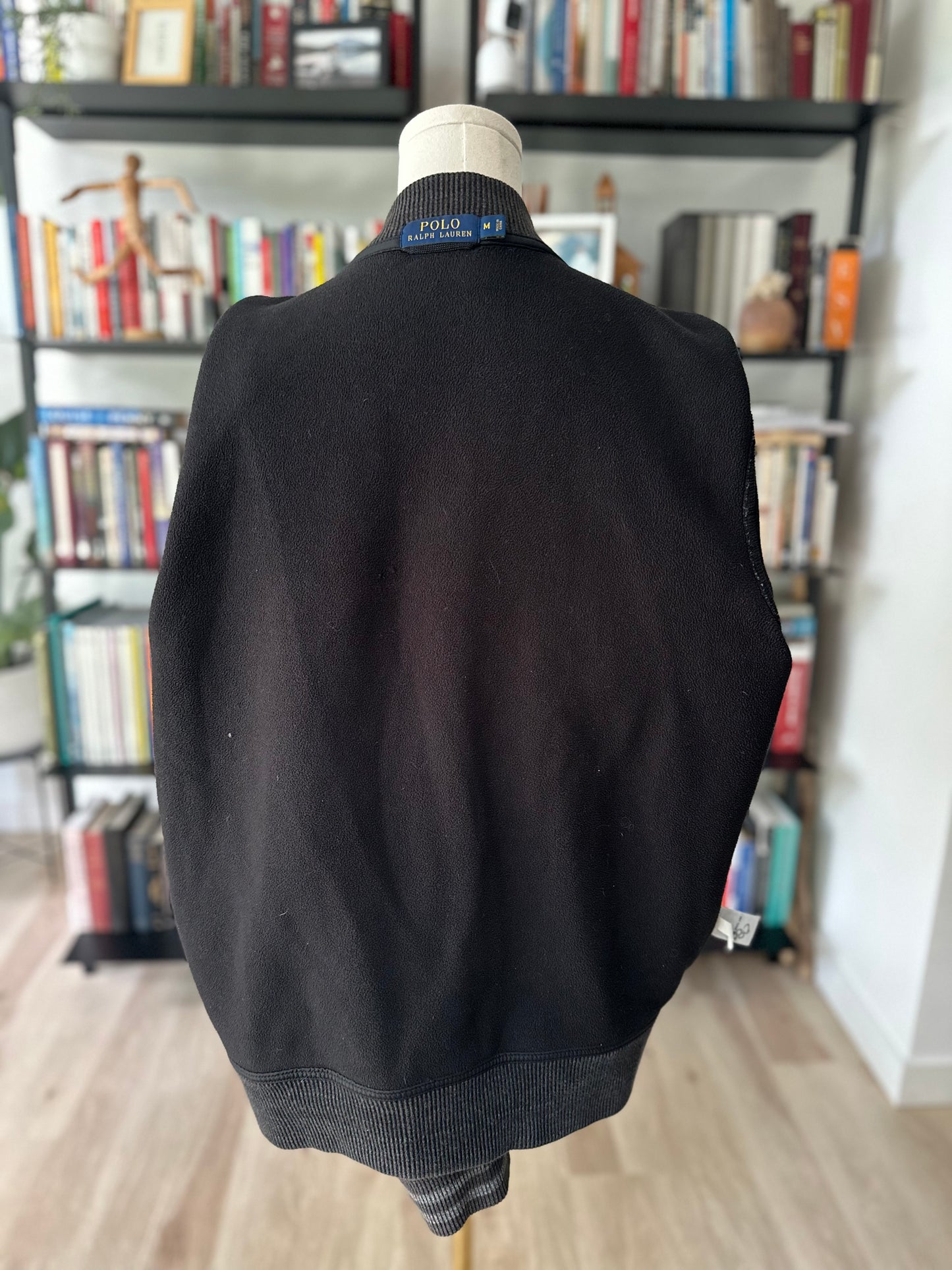 00s Polo Ralph Lauren grey herringbone bomber