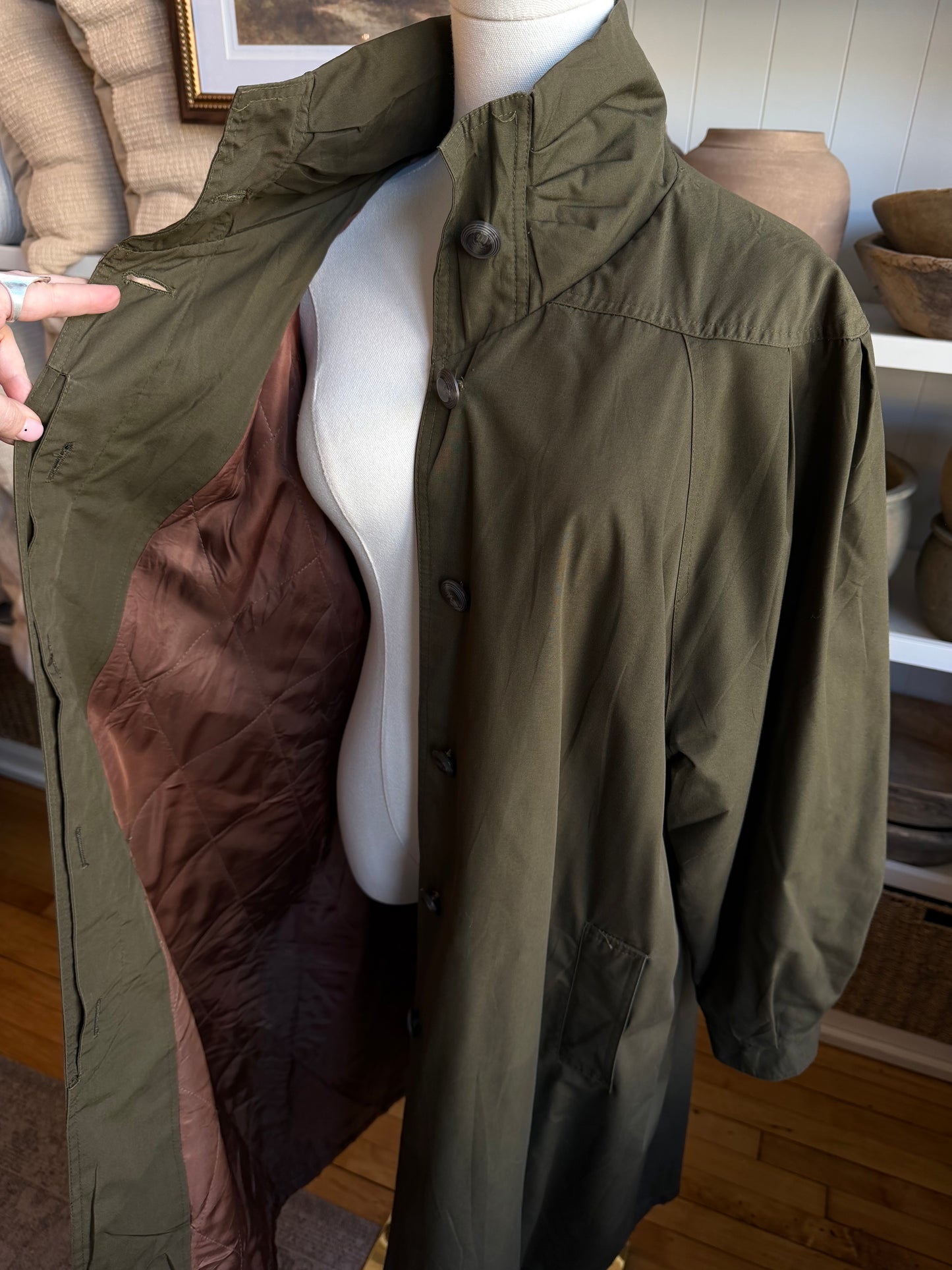 Vintage Incom green A line coat #16