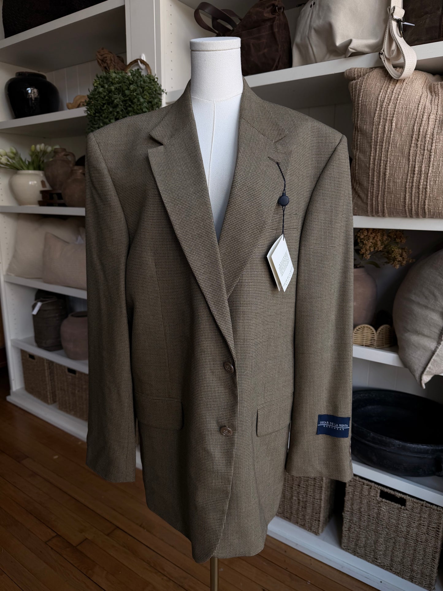 90s Oscar de La Renta wool blazer. NWT