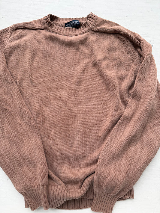 80s Lands End cotton sweater. Made in the USA