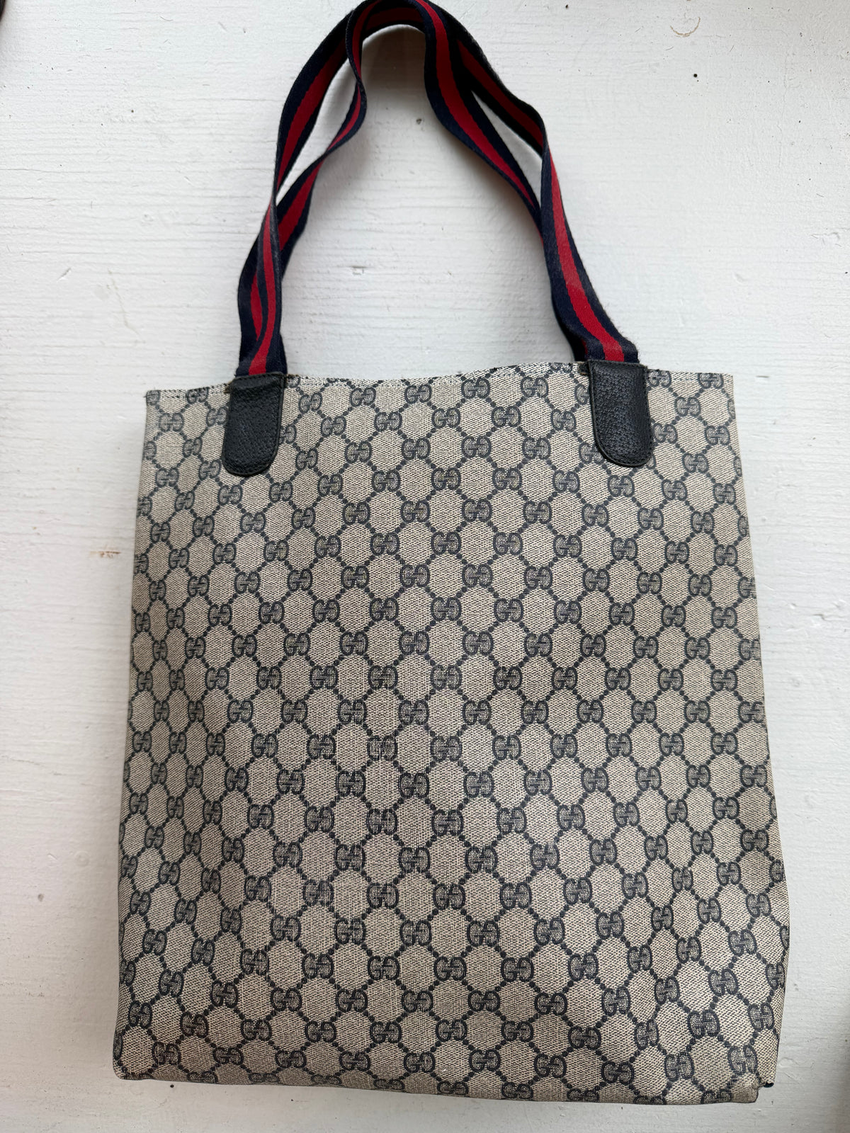 Vintage Gucci GG Supreme Sherry Line Tote bag