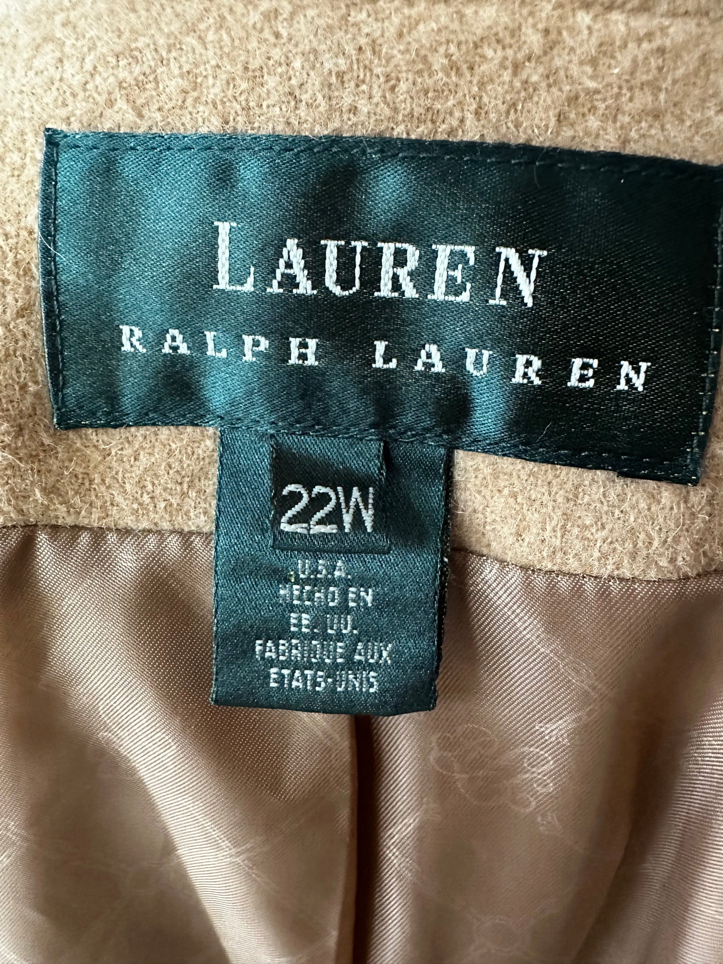 80s/90s Lauren by Ralph Lauren wool blazer. Made in the USA
