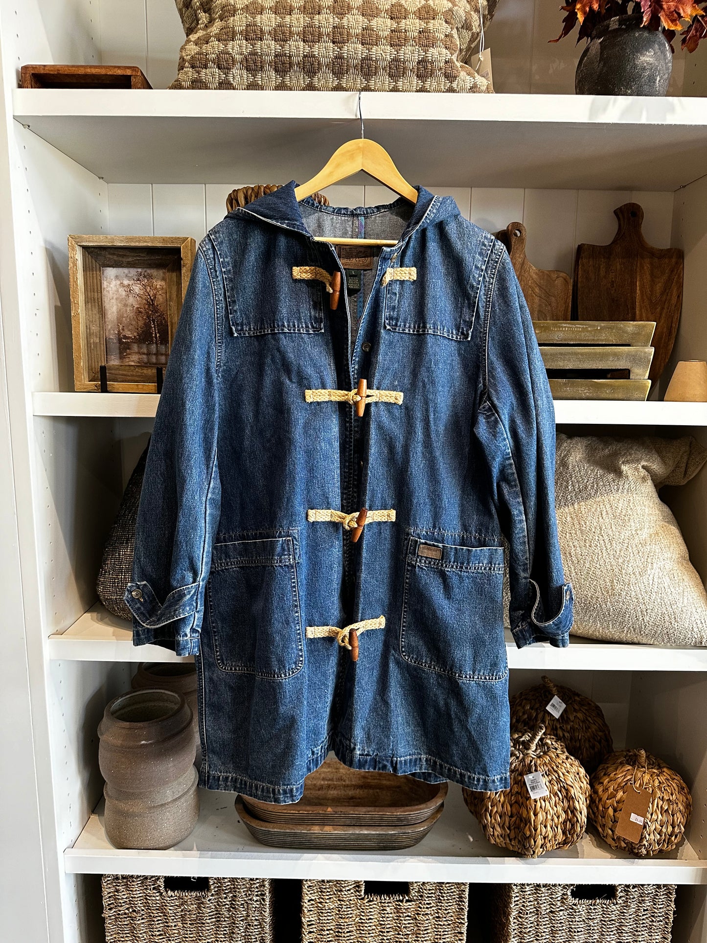 Lauren Jeans Co by Ralph Lauren vintage denim toggle coat