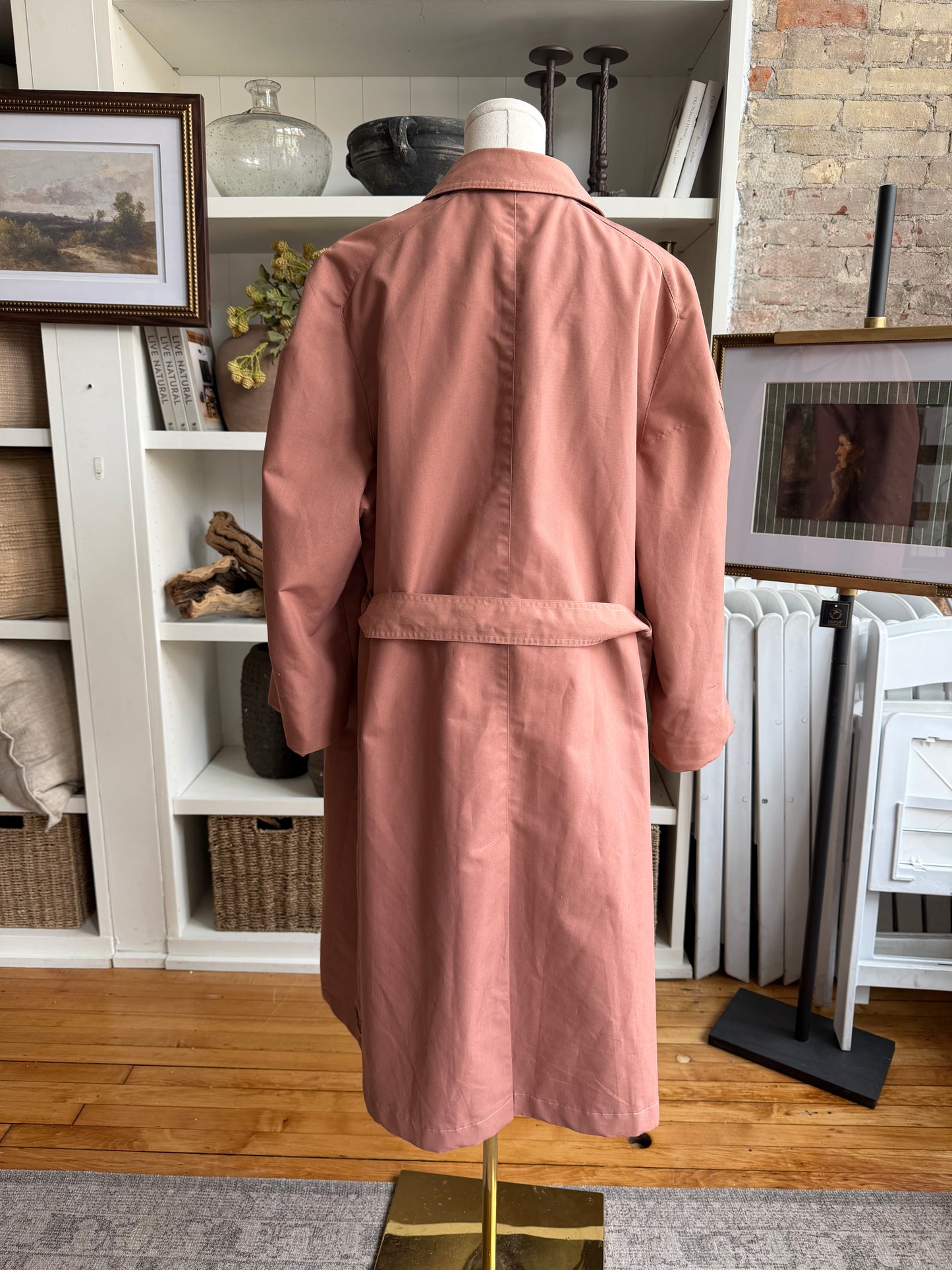 60s Sears mauve lightweight trench