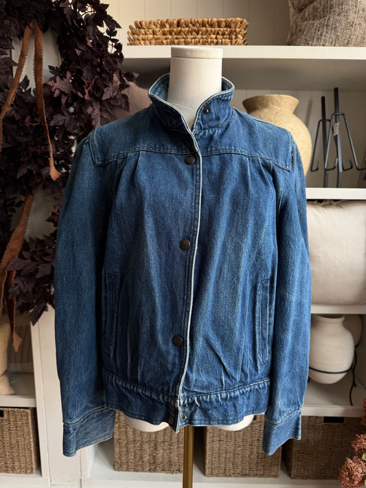 80s Sergio Valente denim bomber. Fits XXS-S