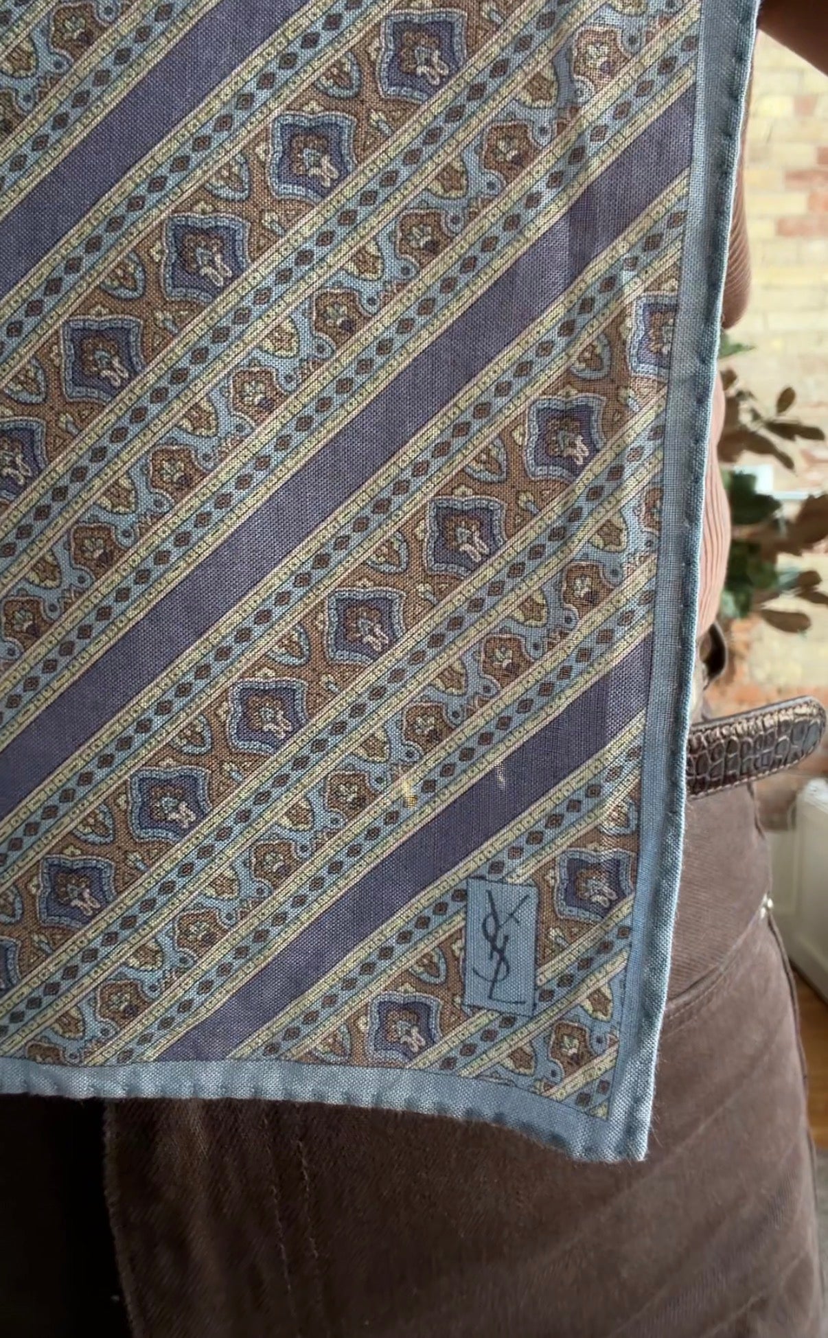 #5 Vintage YSL cotton scarf