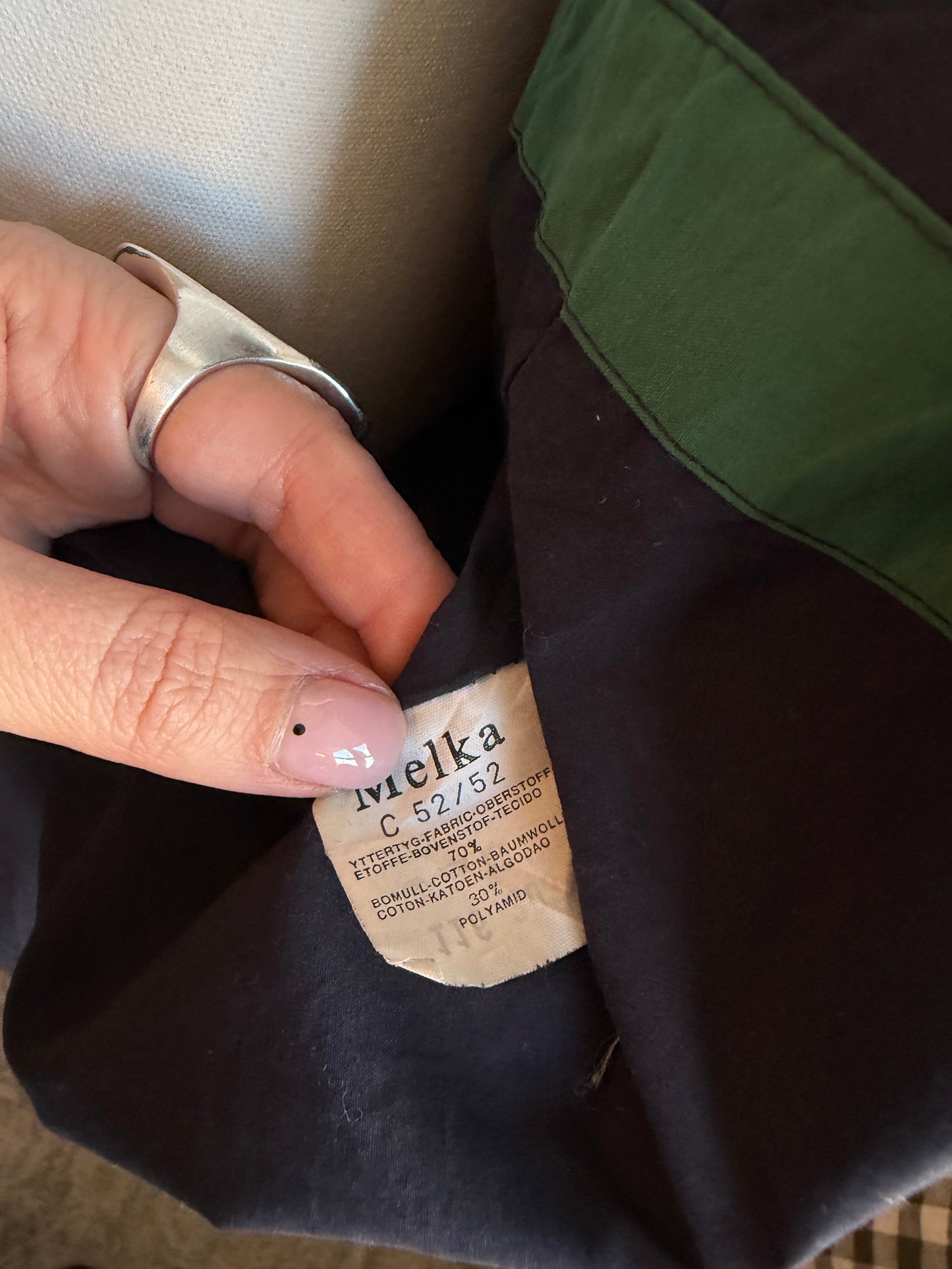 80s Five Knots Melka navy trench #15