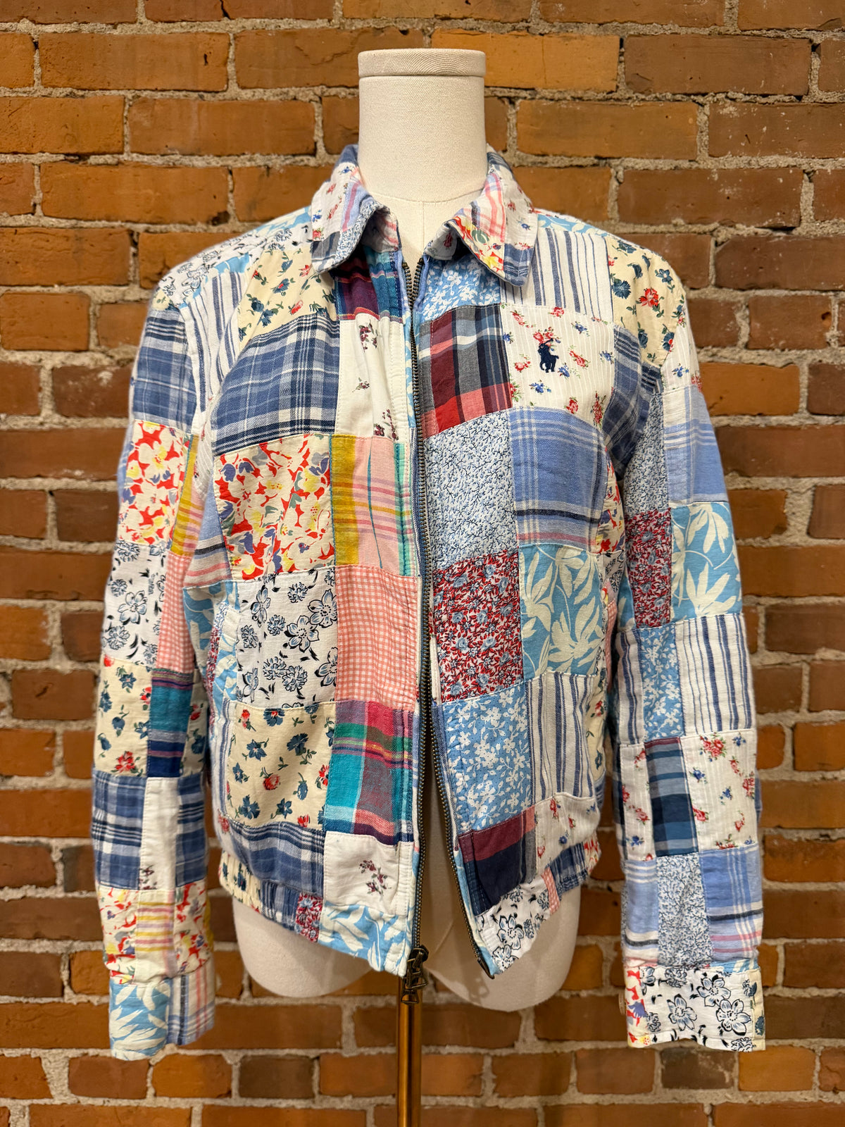 Polo Ralph Lauren cotton patchwork bomber. First XXS-S