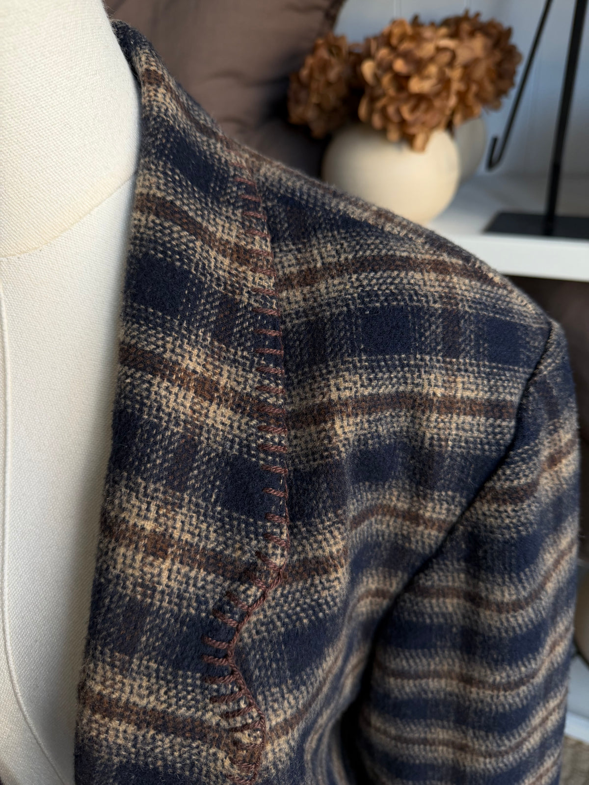 90s David Paul plaid blazer. Made in the USA. Fits XS-M