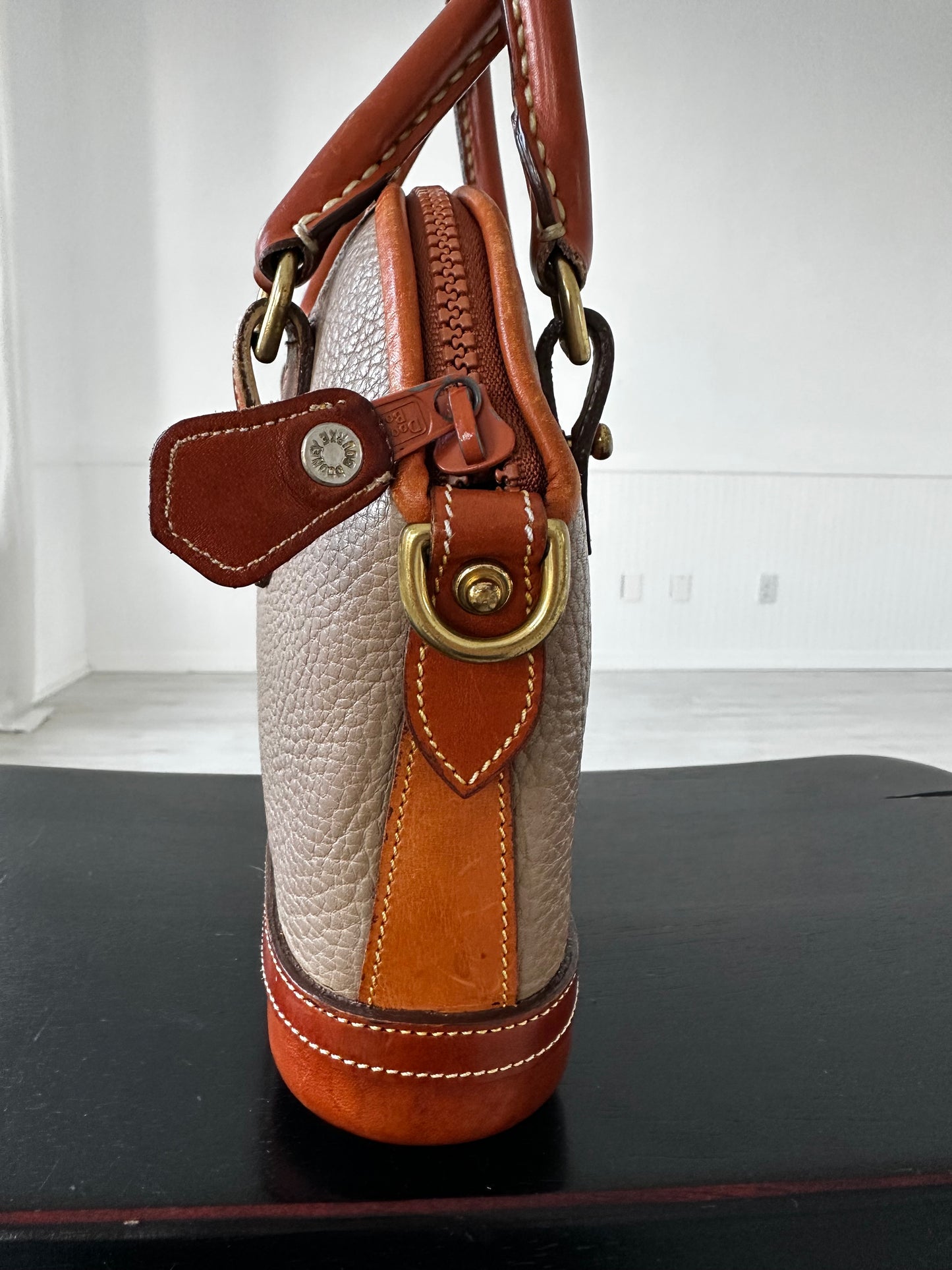 90s Dooney and Bourke small Norfolk satchel