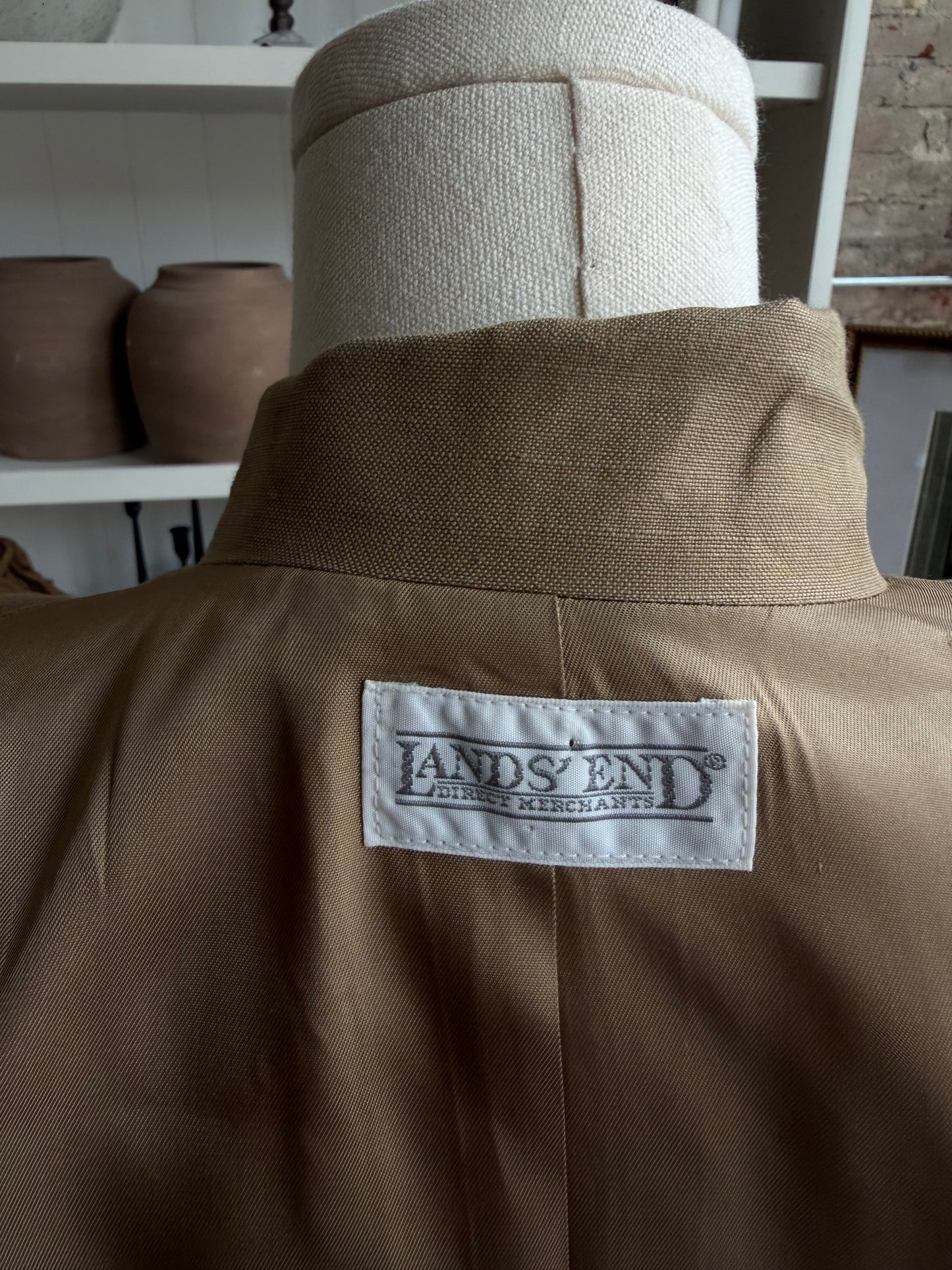90s Lands End cotton blazer. Made in the USA