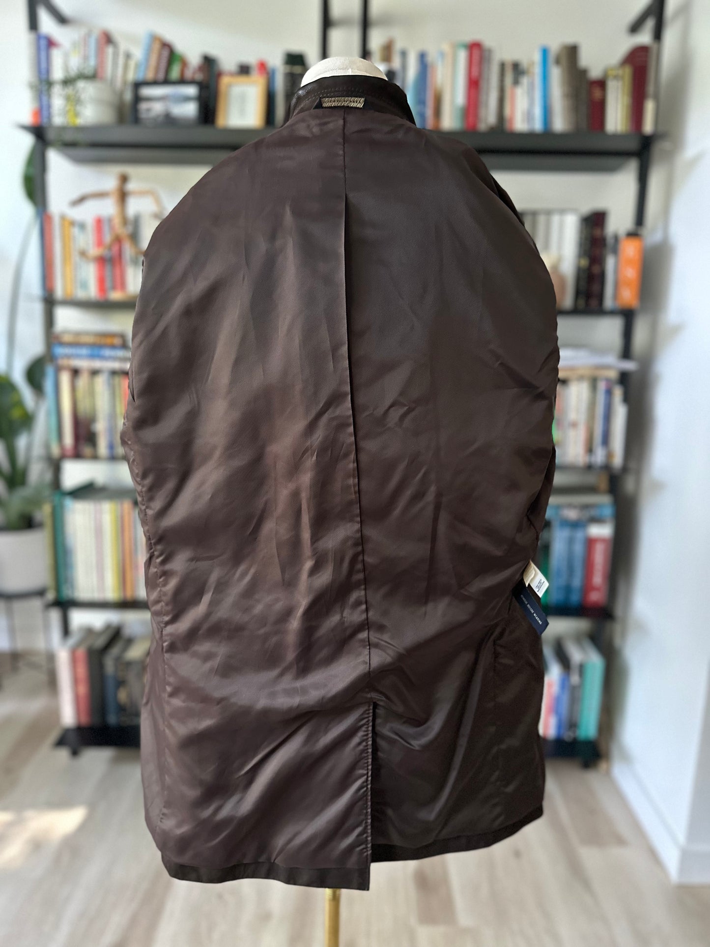 90s/00s Banana Republic brown  leather blazer