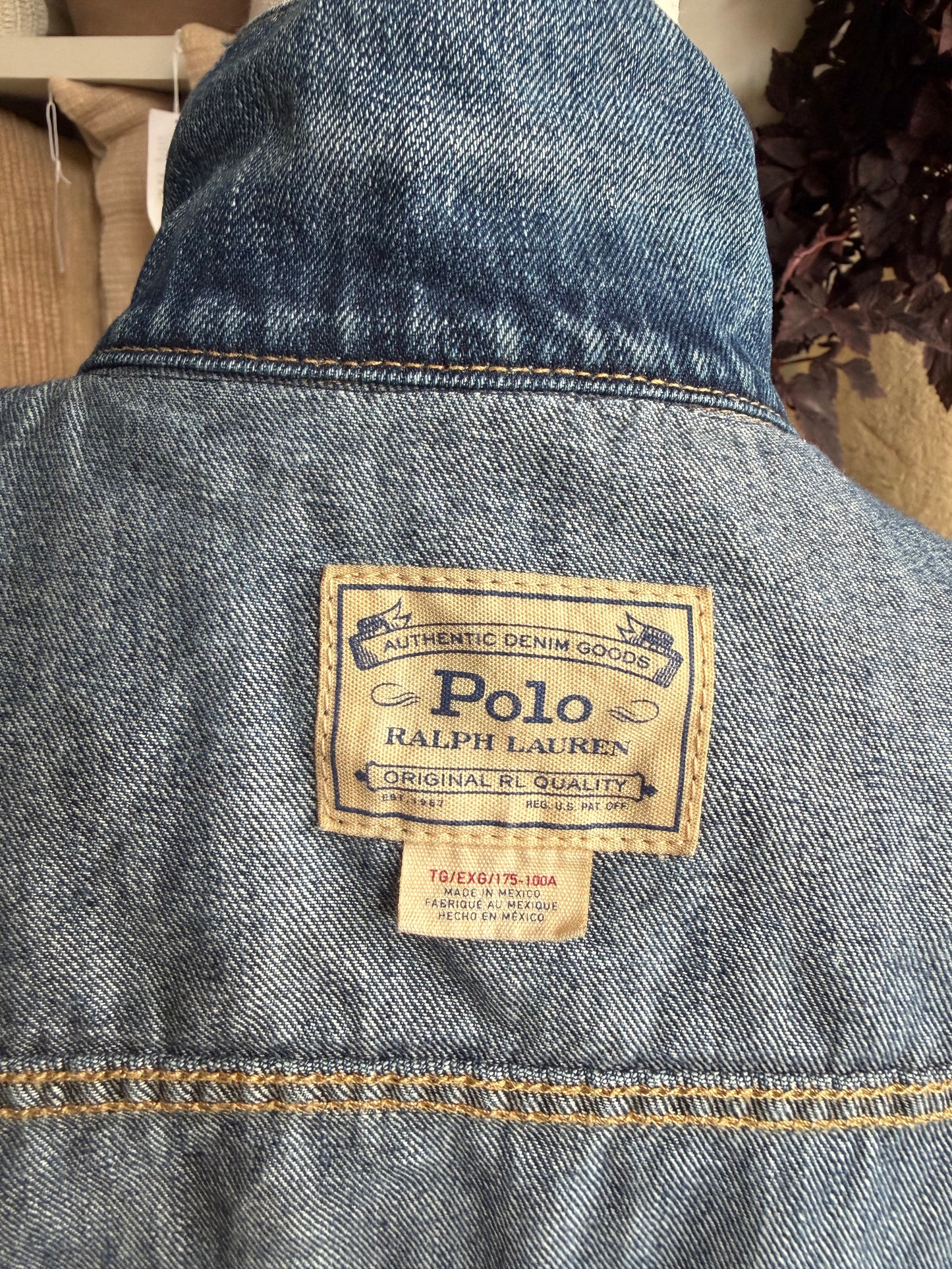Polo Ralph Lauren patchwork denim jacket. Fits XS-M