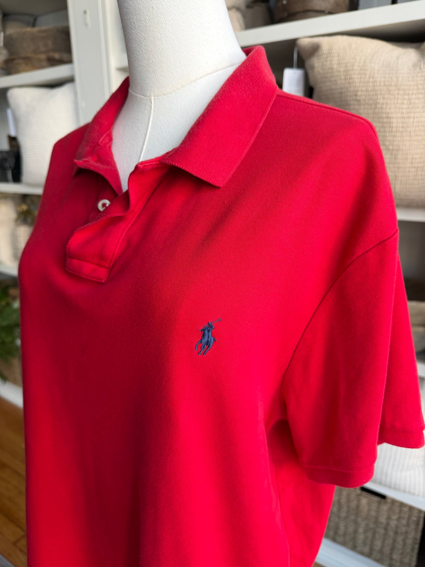 90s Polo Ralph Lauren red polo shirt
