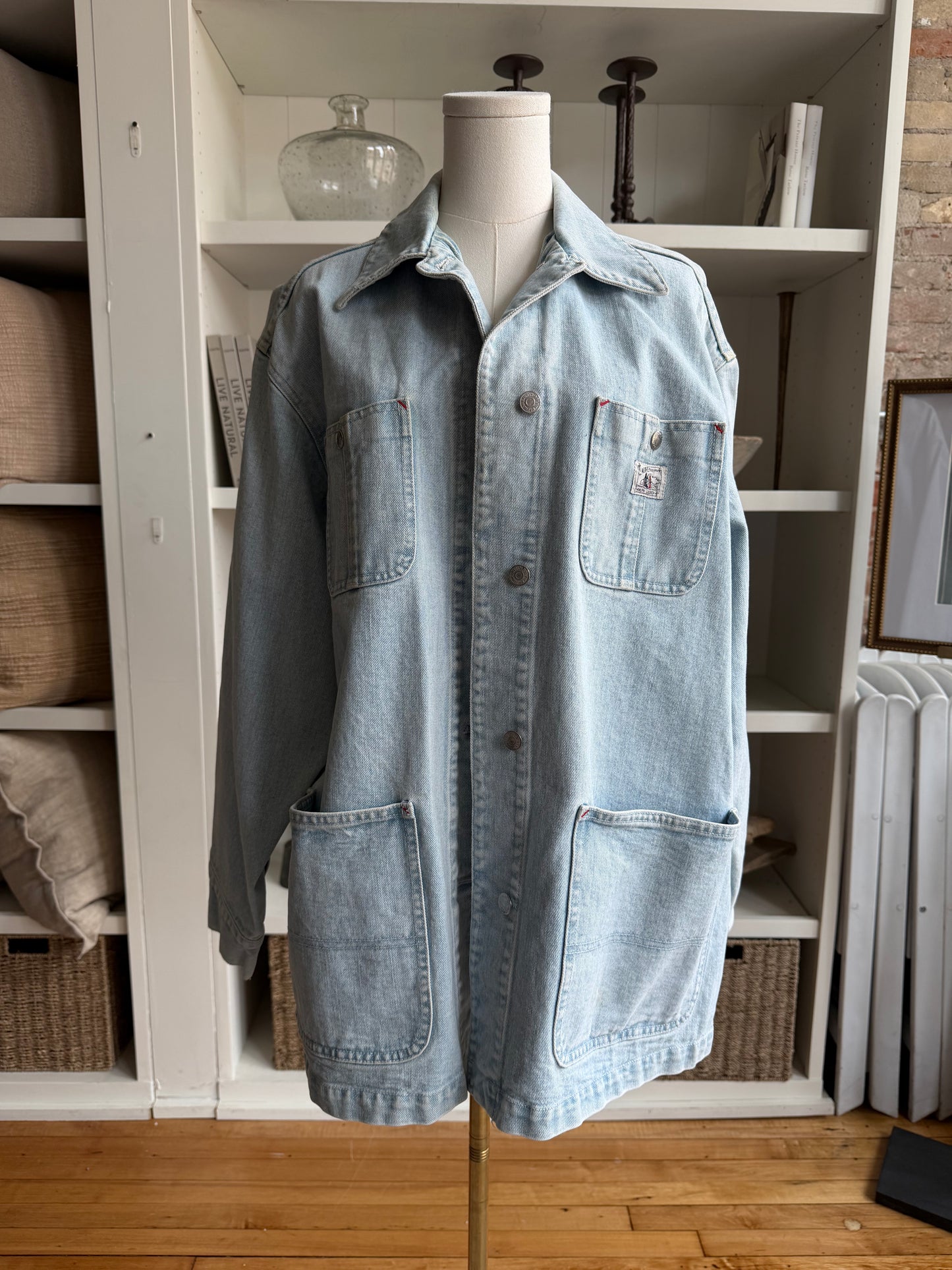 90s Lauren Ralph Lauren denim chore coat (lighter)