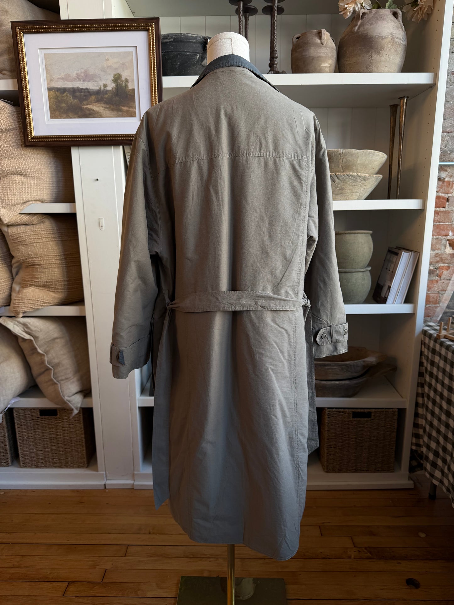 Vintage green insulated trench #9