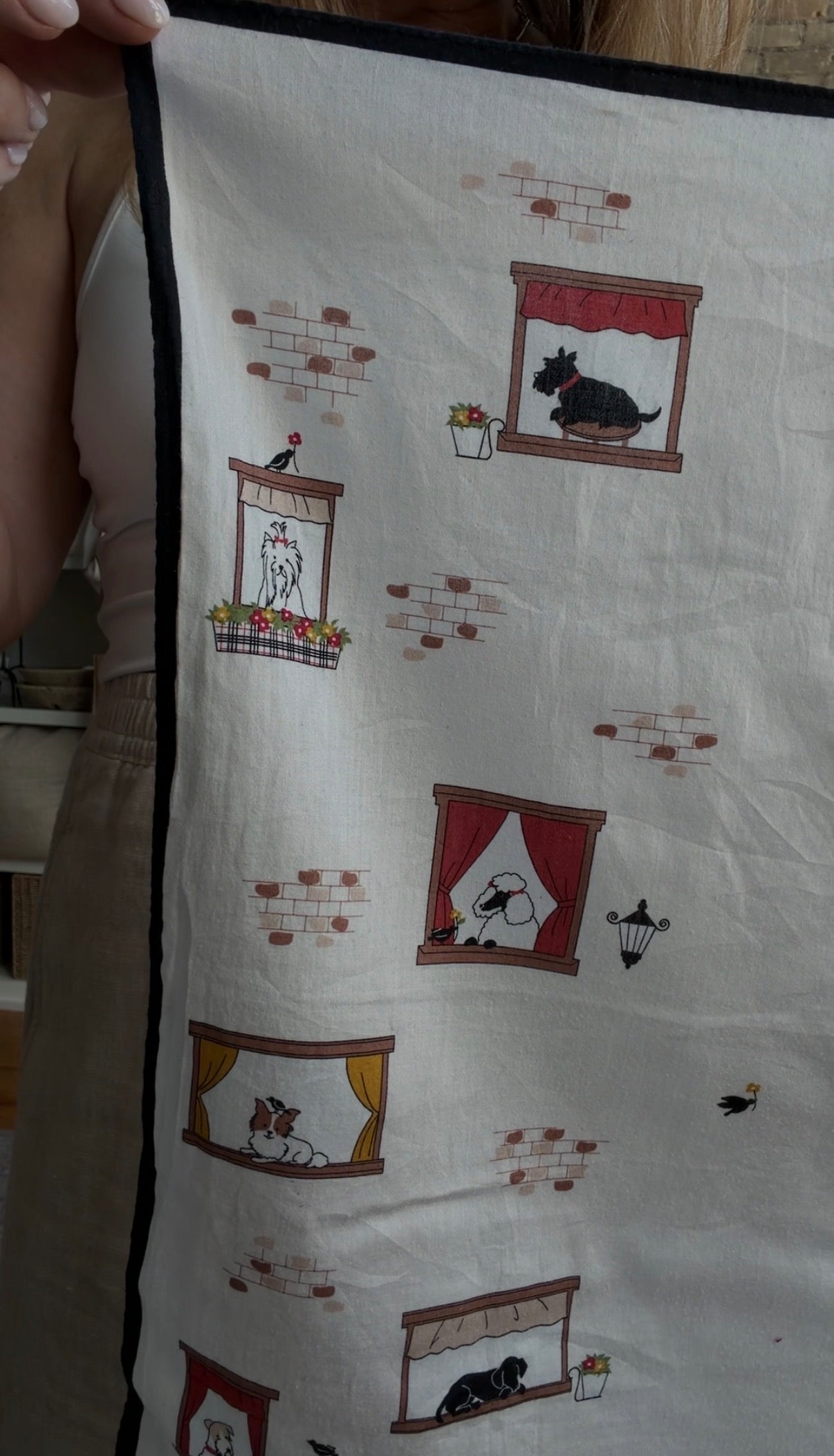 #11 Vintage Burberry cotton dog scarf