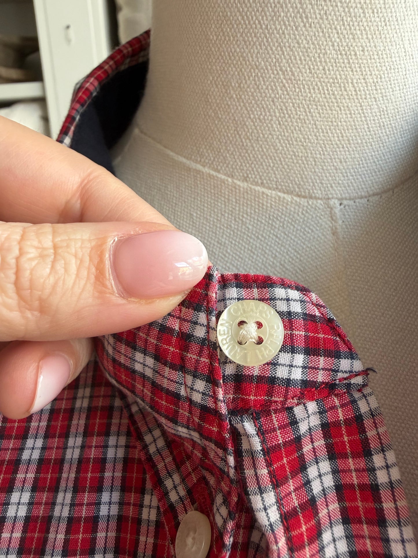 90s Chaos Ralph Lauren plaid button down