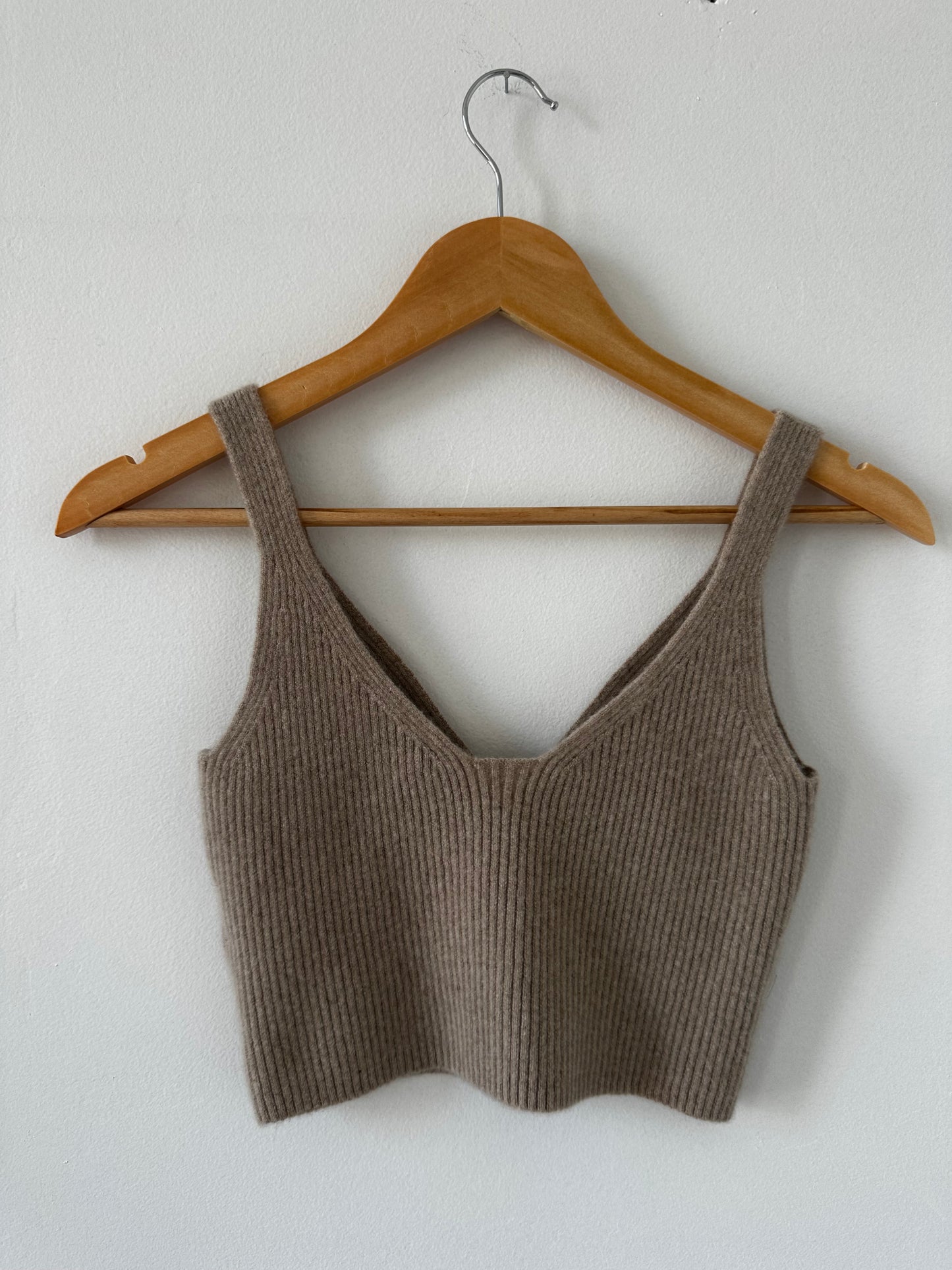 JCrew cashmere cropped tank. Size medium