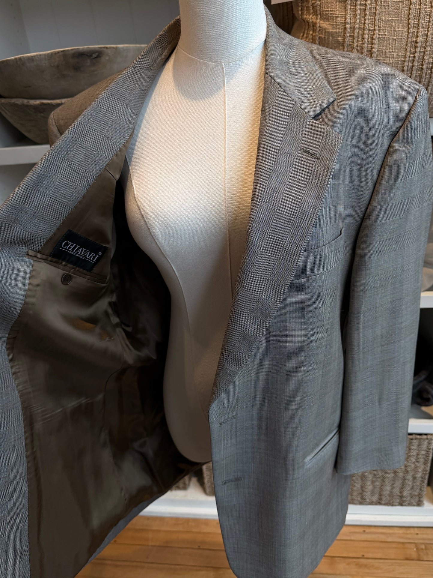 90s Chiavari light weight wool blazer. Made in Italy