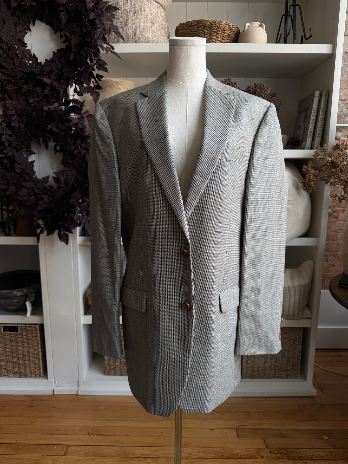 90s Lauren by Ralph Lauren silk wool blazer. Fits S-L