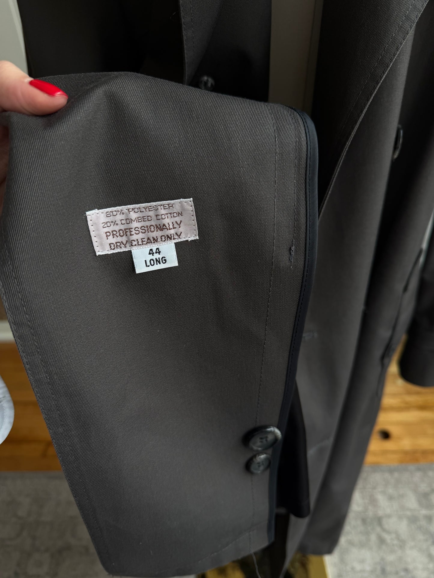 Vintage Christian Dior grey trench