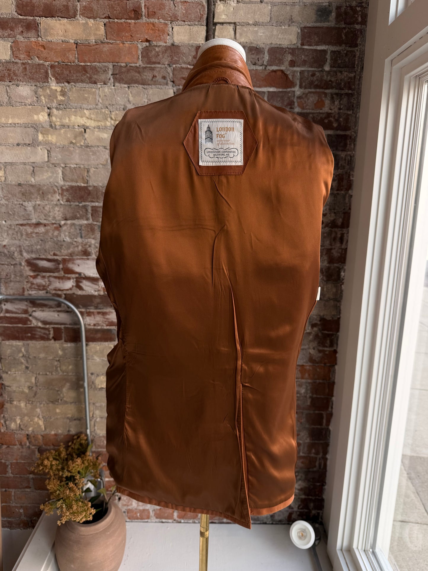 70s/80s London Fog leather blazer. Made in the USA