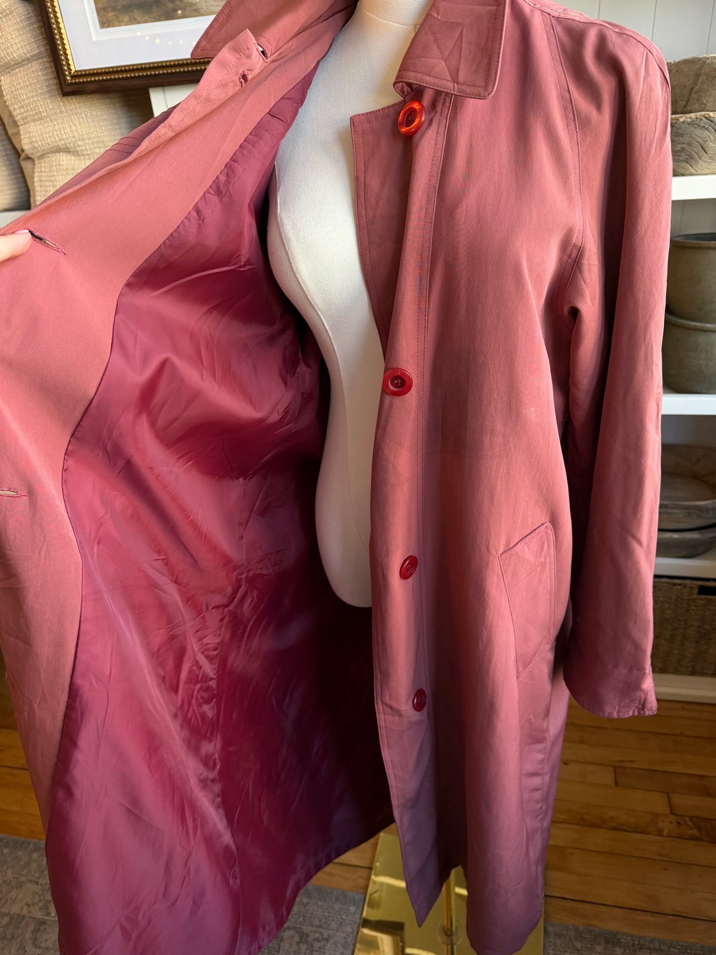 90s Nuage mauve trench #19