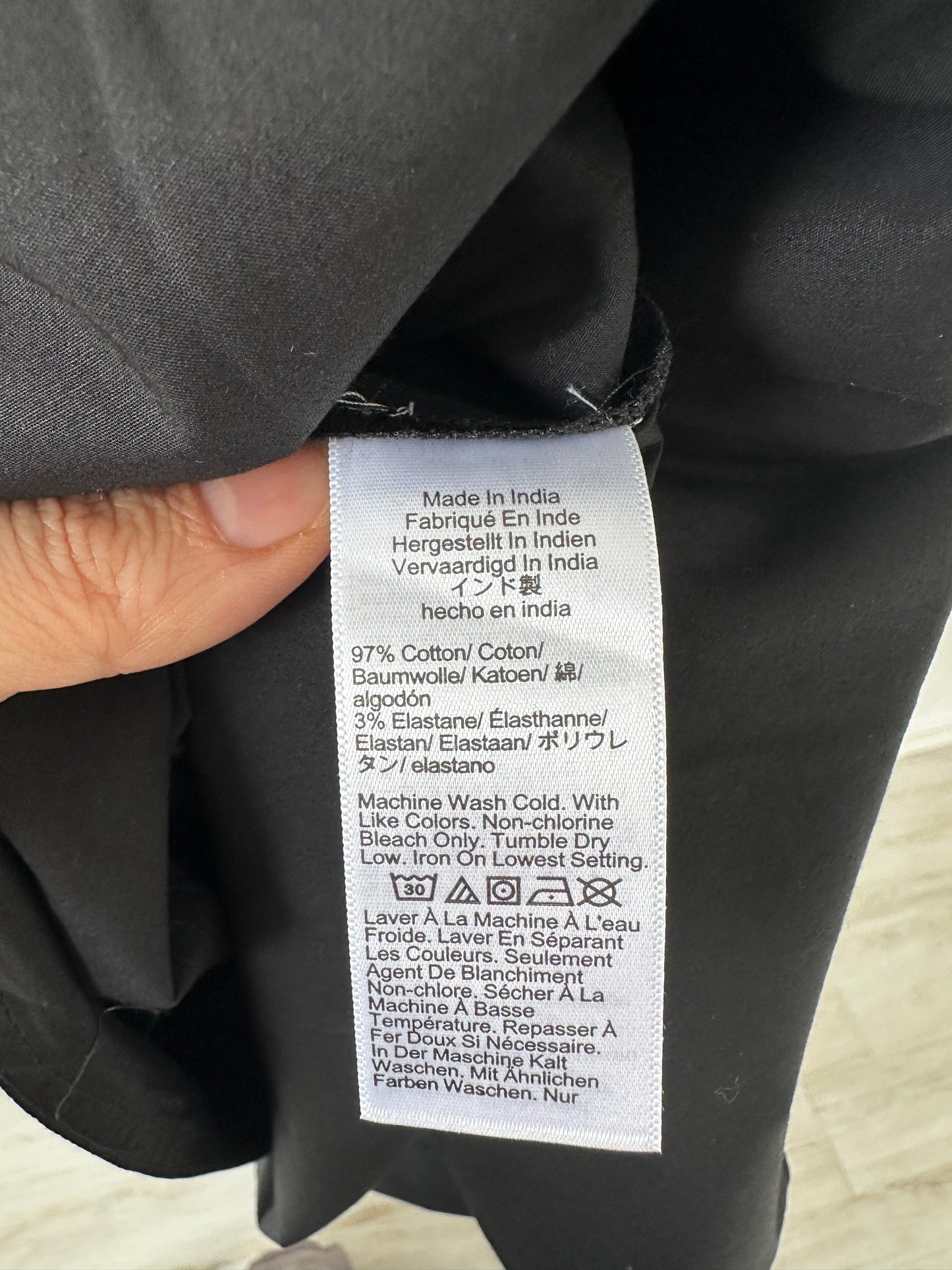 JCrew poplin fitted-waist shirt dress. NWT