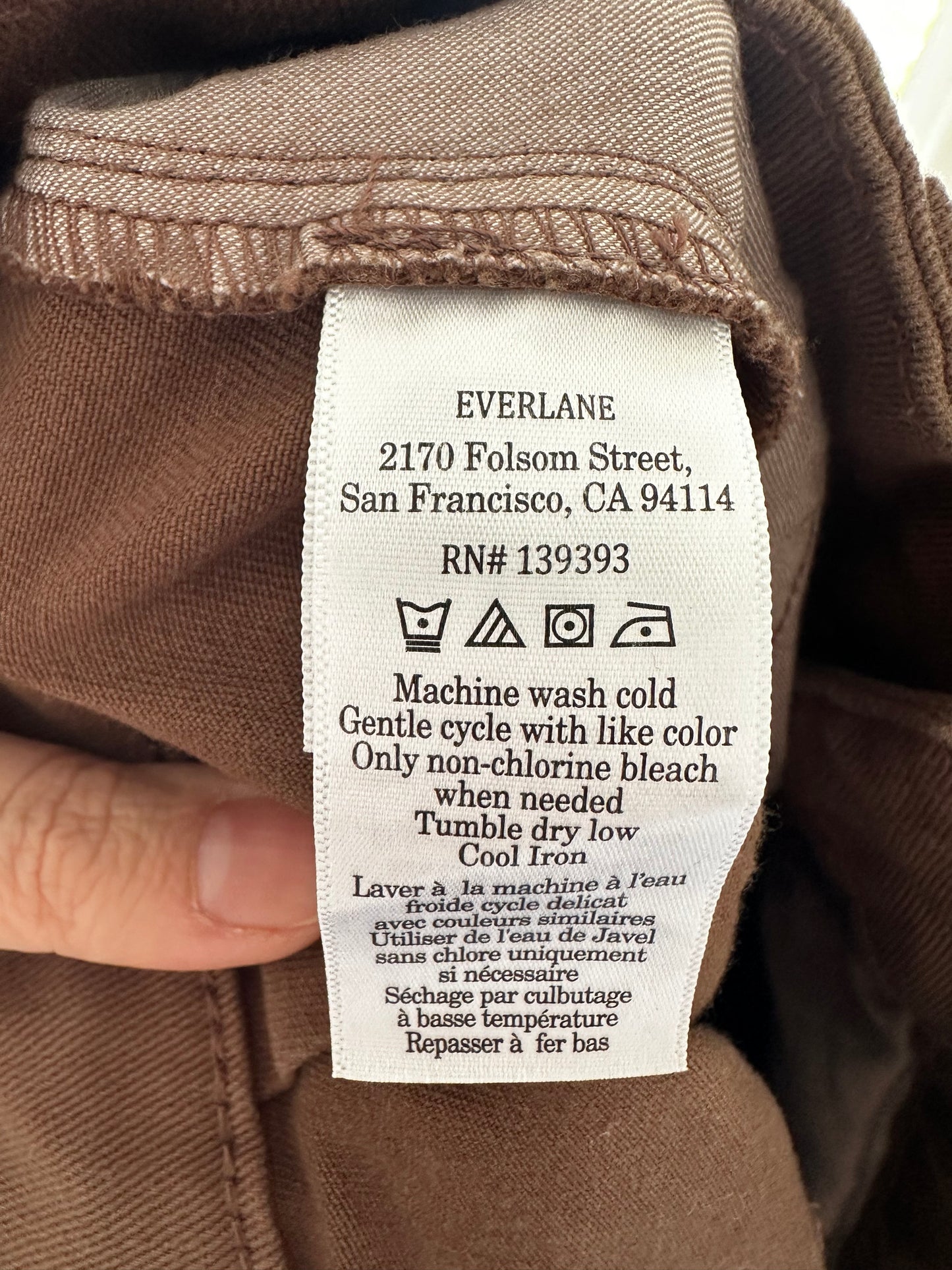 Everlane wide leg crop. Size 10R