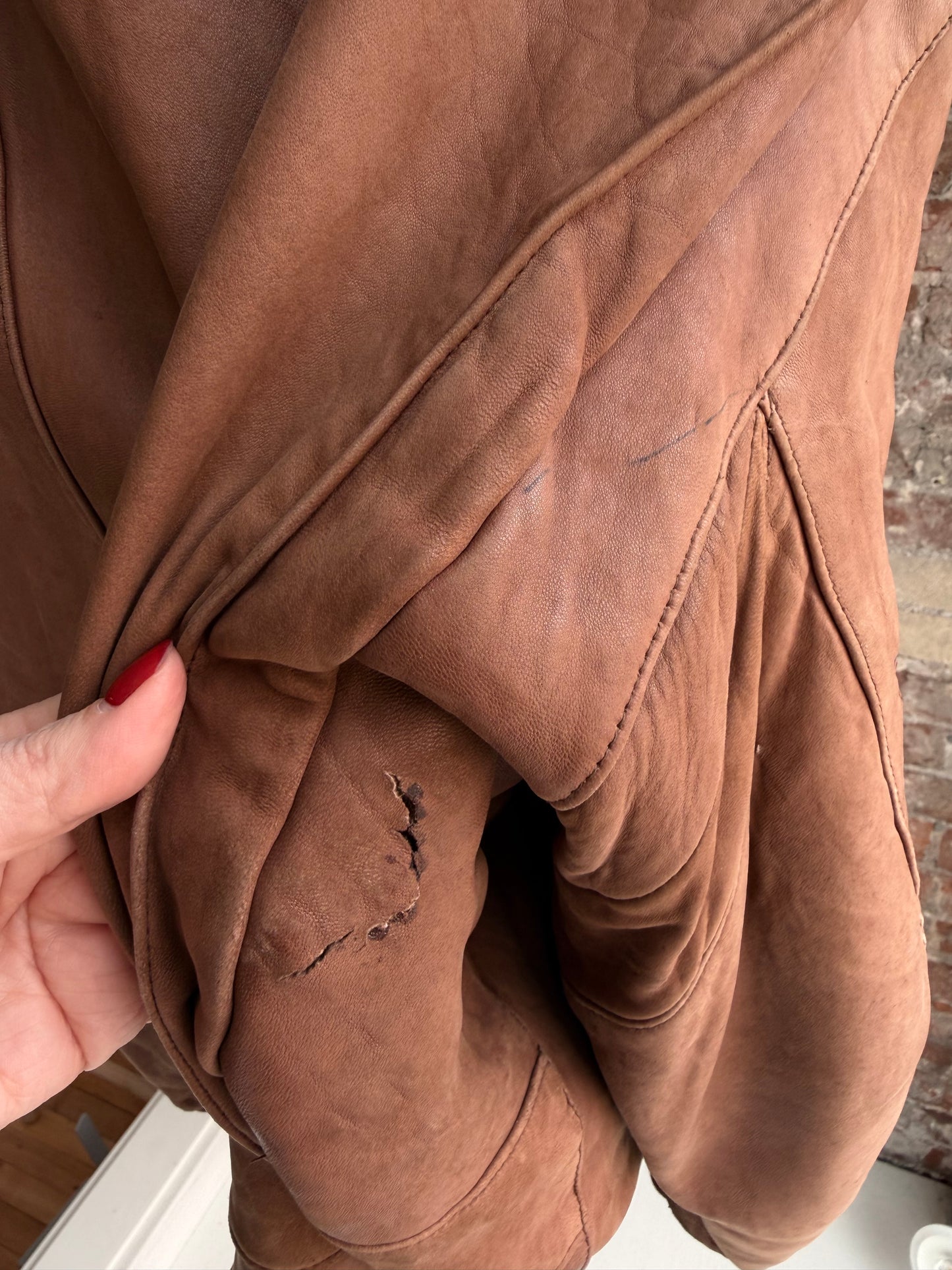 80s Banana Republic leather bomber