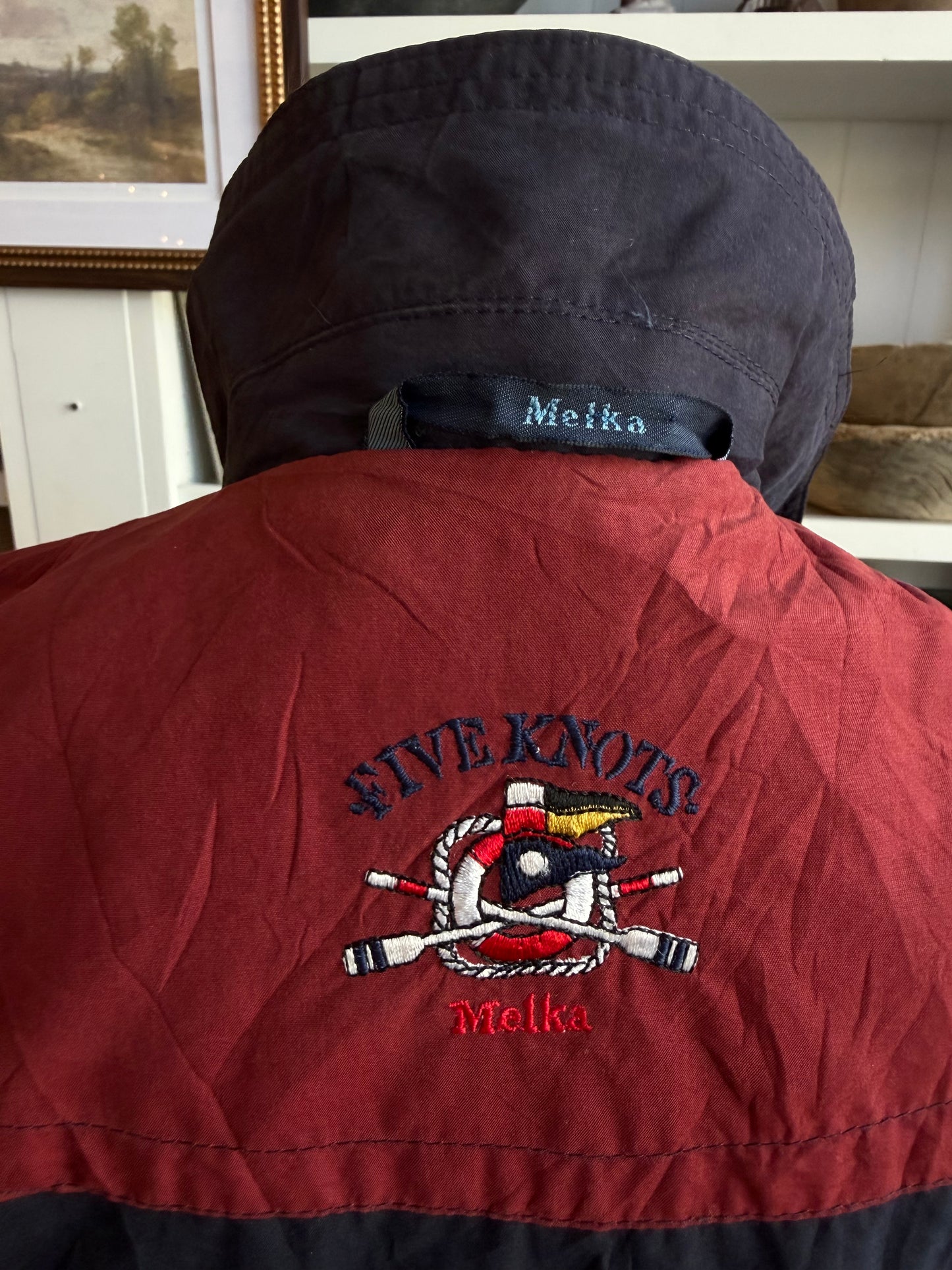 80s Five Knots Melka navy trench #15