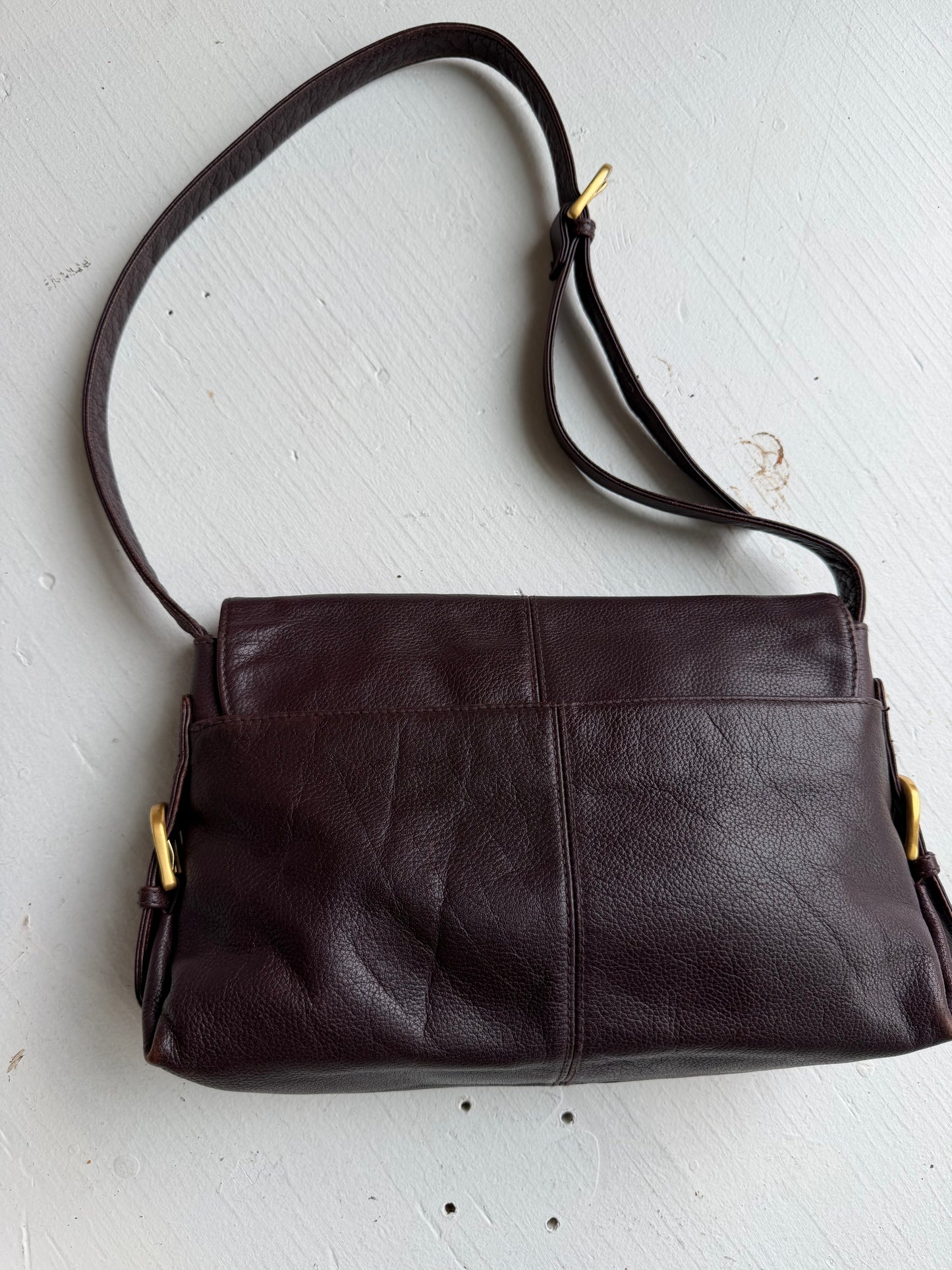 90s Etienne Aigner burgundy leather shoulder bag