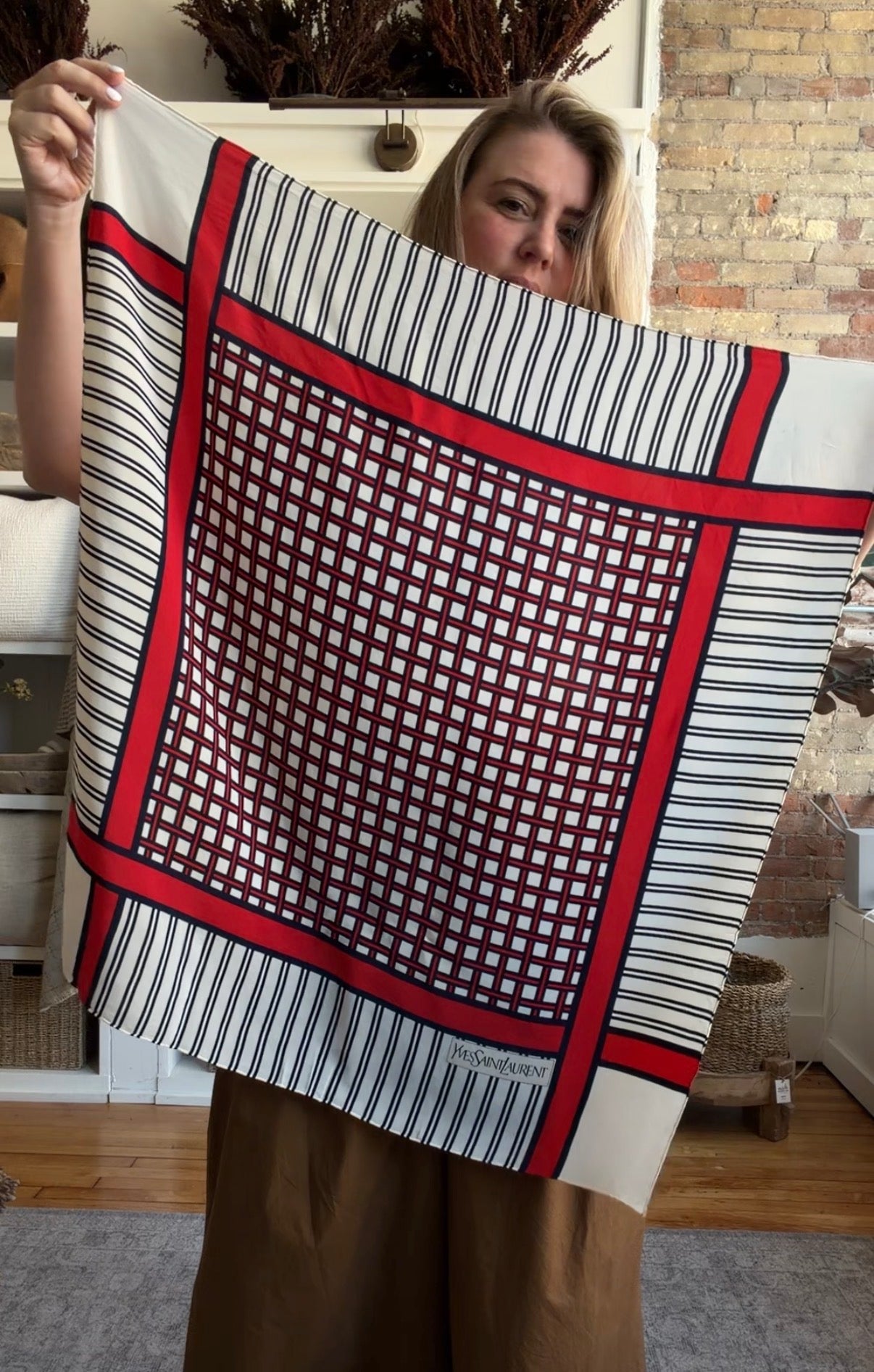 #11 Vintage Yves Saint Laurent silk scarf