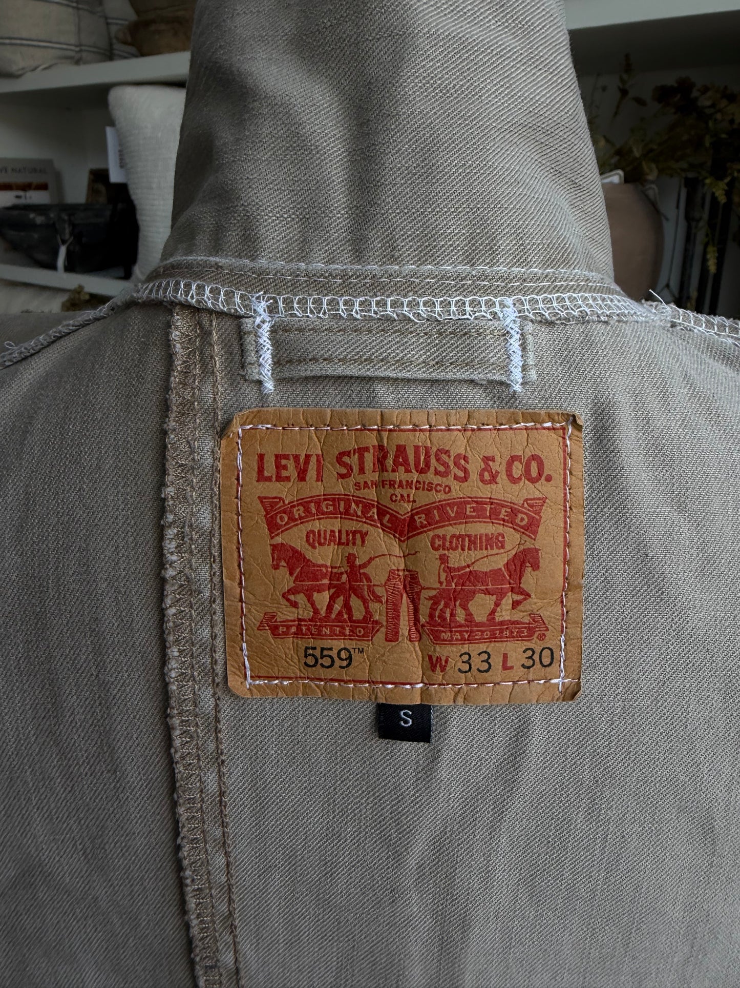 Reed Reworked denim chore coat. Size small