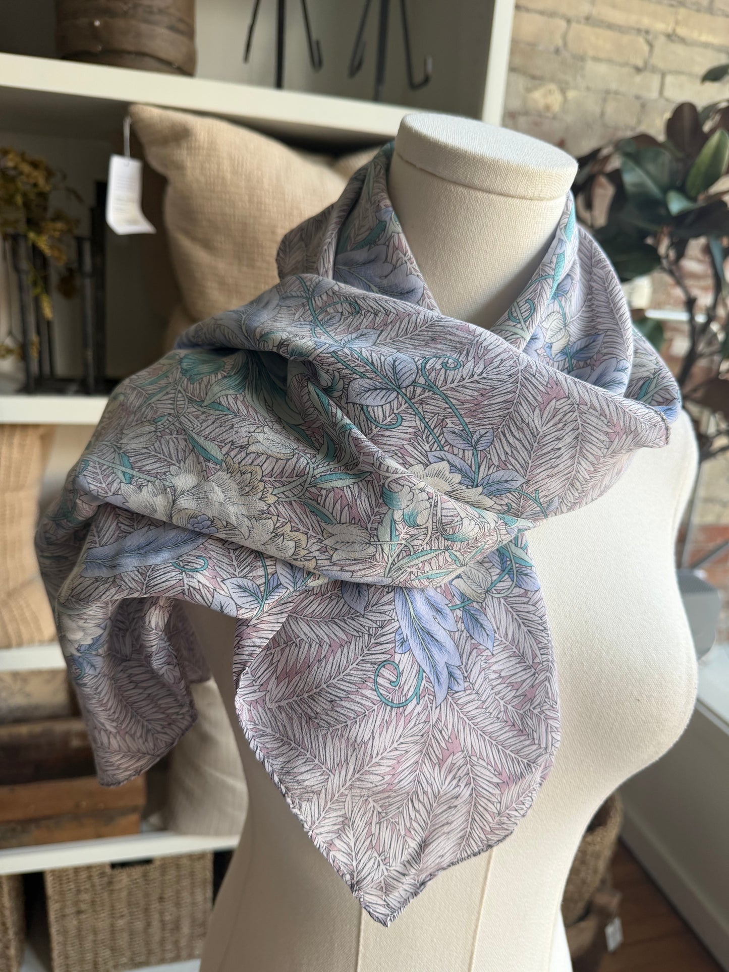 80s Ginnie Johansen silk scarf