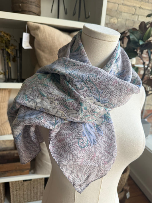 80s Ginnie Johansen silk scarf
