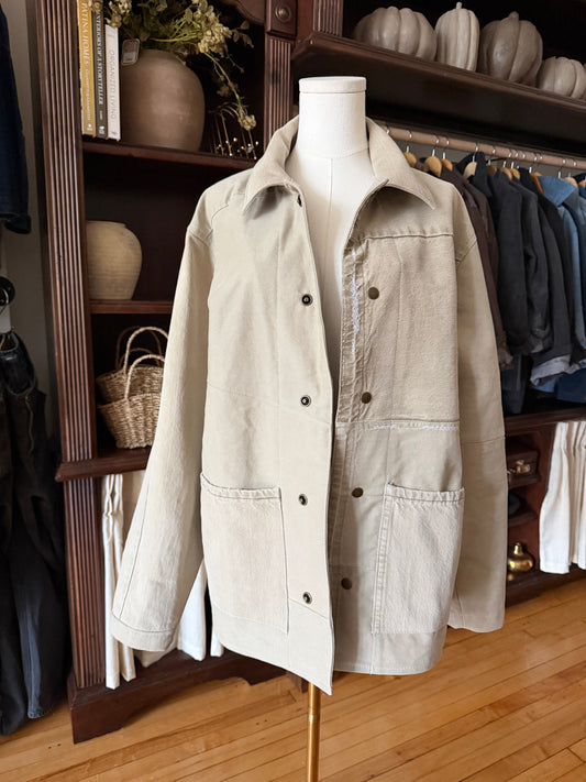 #1 Reworked vintage denim chore coat. Size M