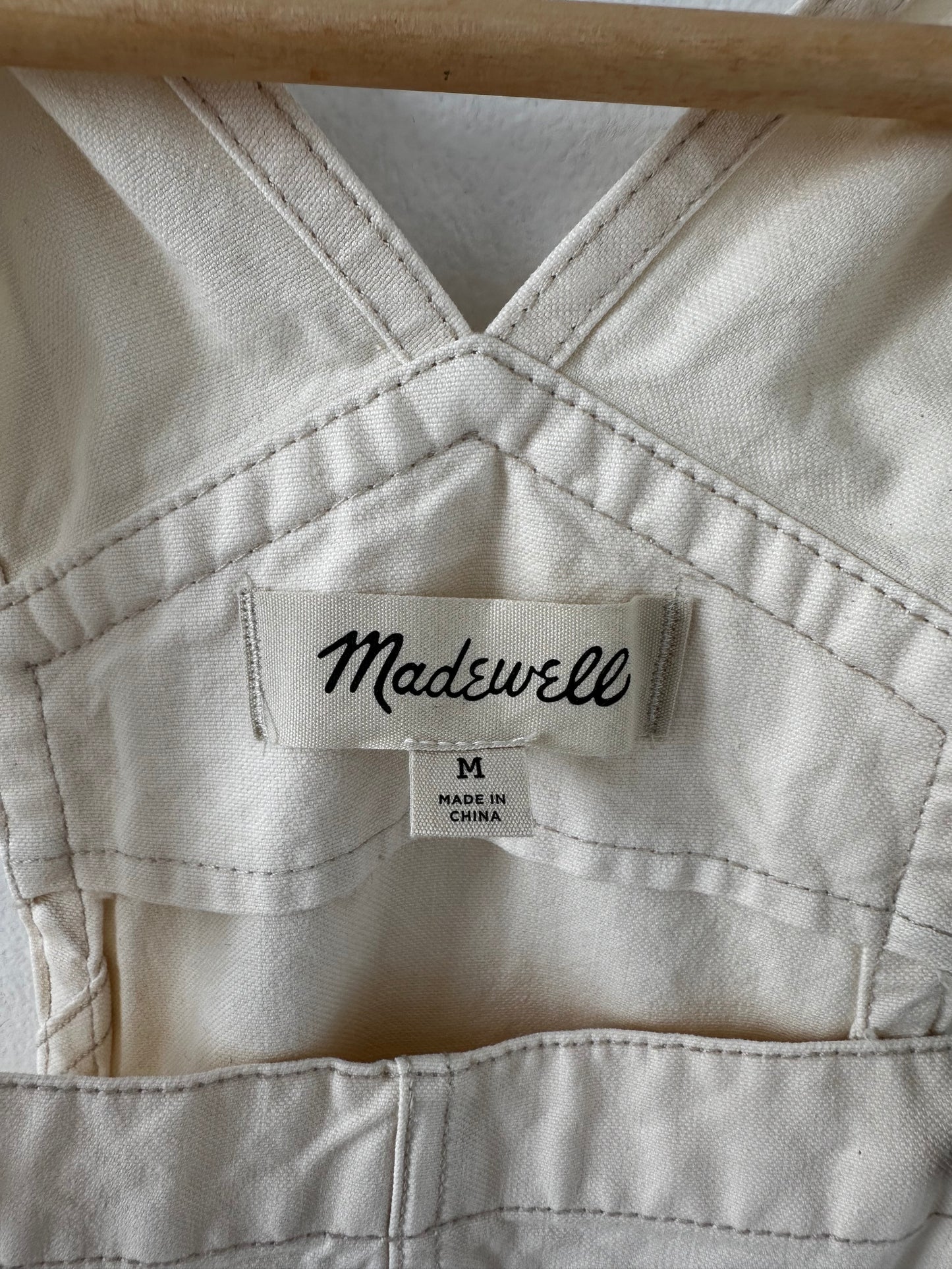 Madewell garment-dyed canvas overalls